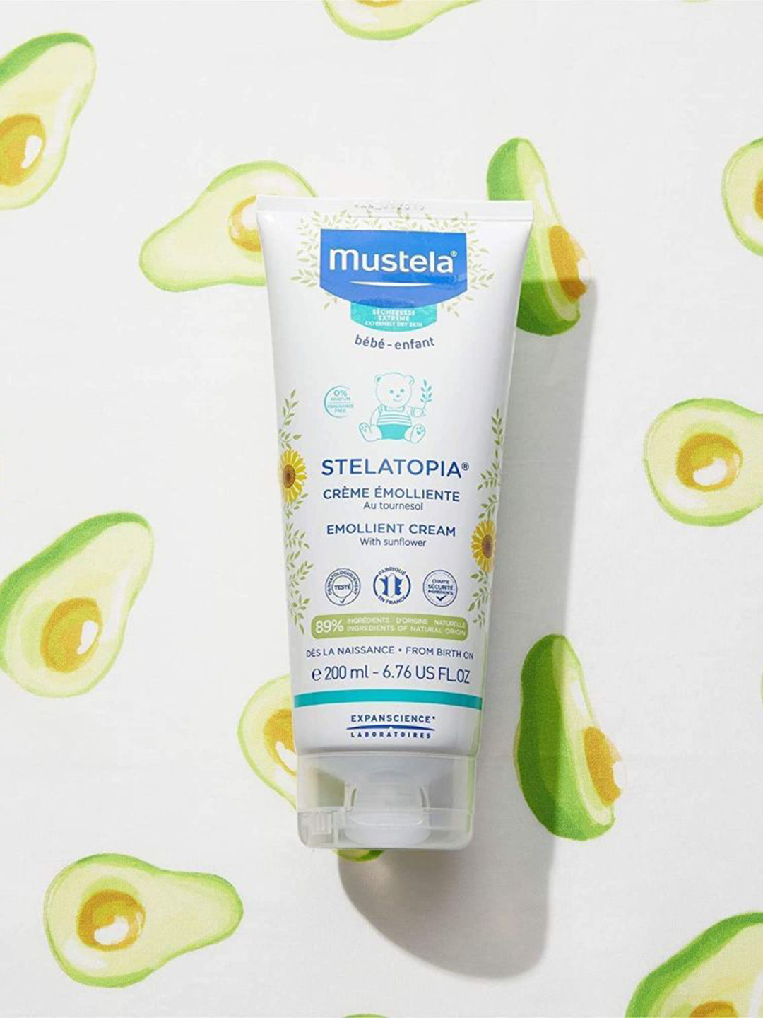 

Mustela Stelatopia Emollient Cream With Sunflower, 200 ml, White