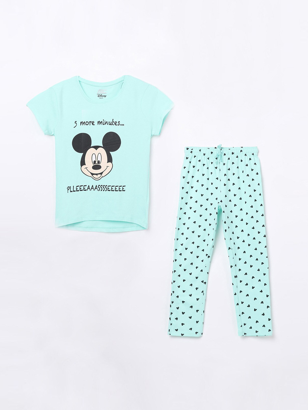 

Fame Forever by Lifestyle Girls Blue Mickey Mouse Printed Cotton Night suit 1000010862063