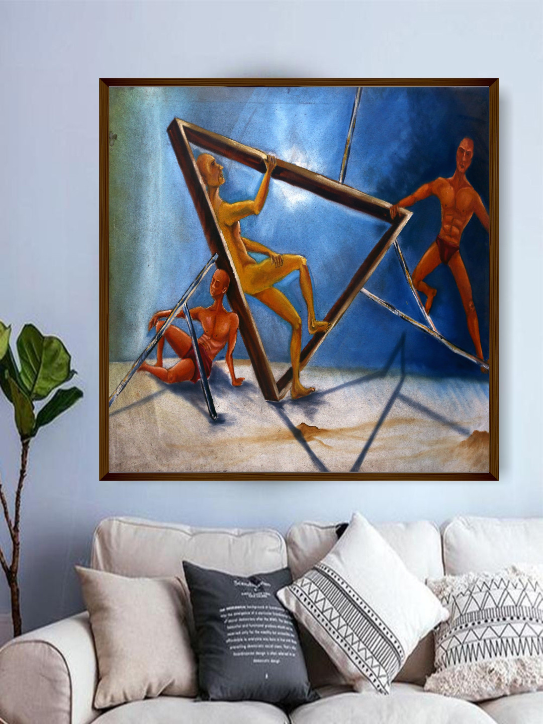 

The Art House Multicoloured Abstract Wall Art, Multi