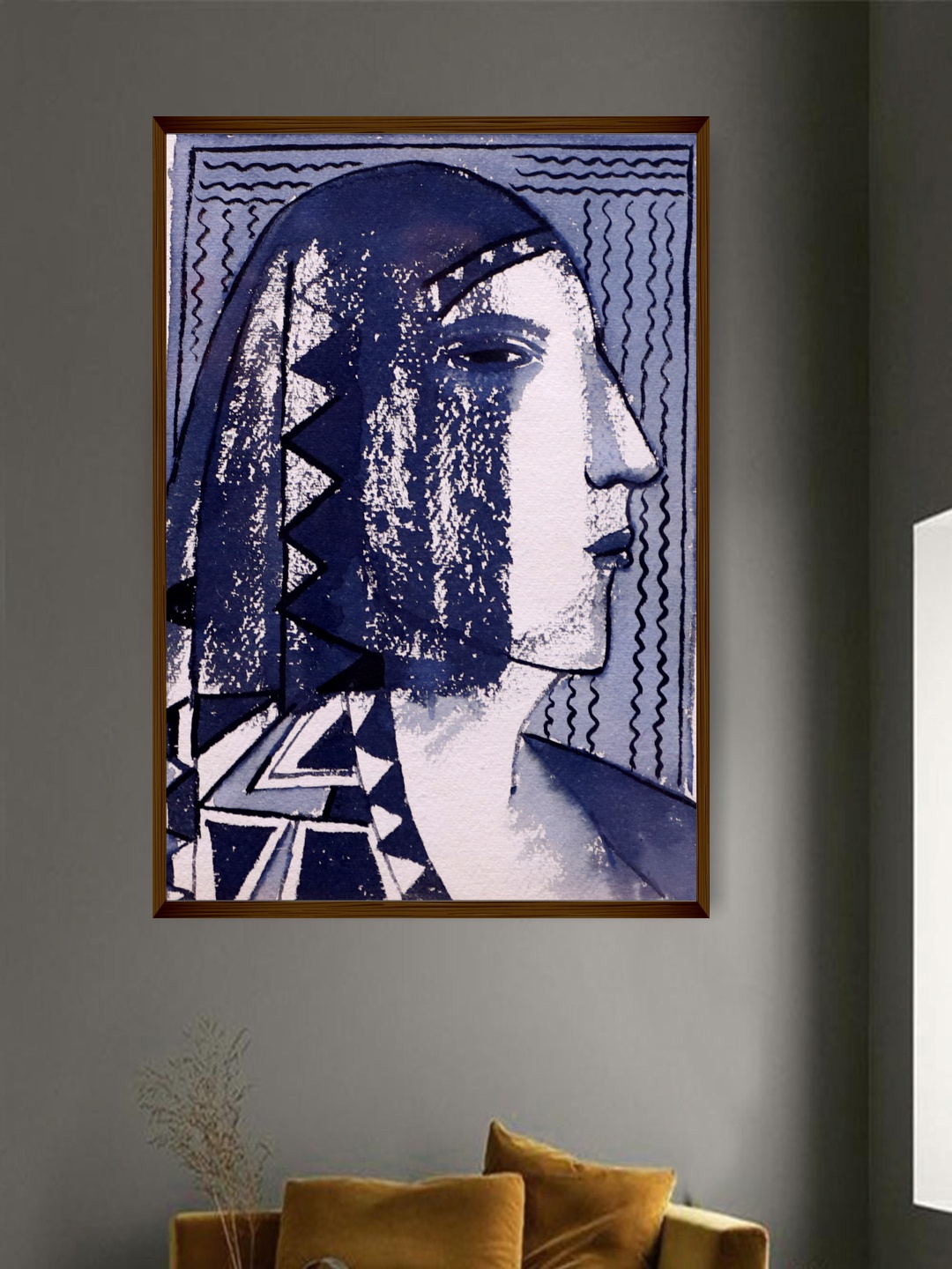 

The Art House Blue Abstract Painting Wall Art