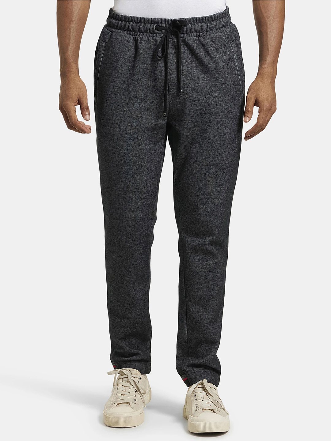 

Jockey Combed Cotton Rich Slim Fit Jogger with Zipper Pockets-UM36, Charcoal