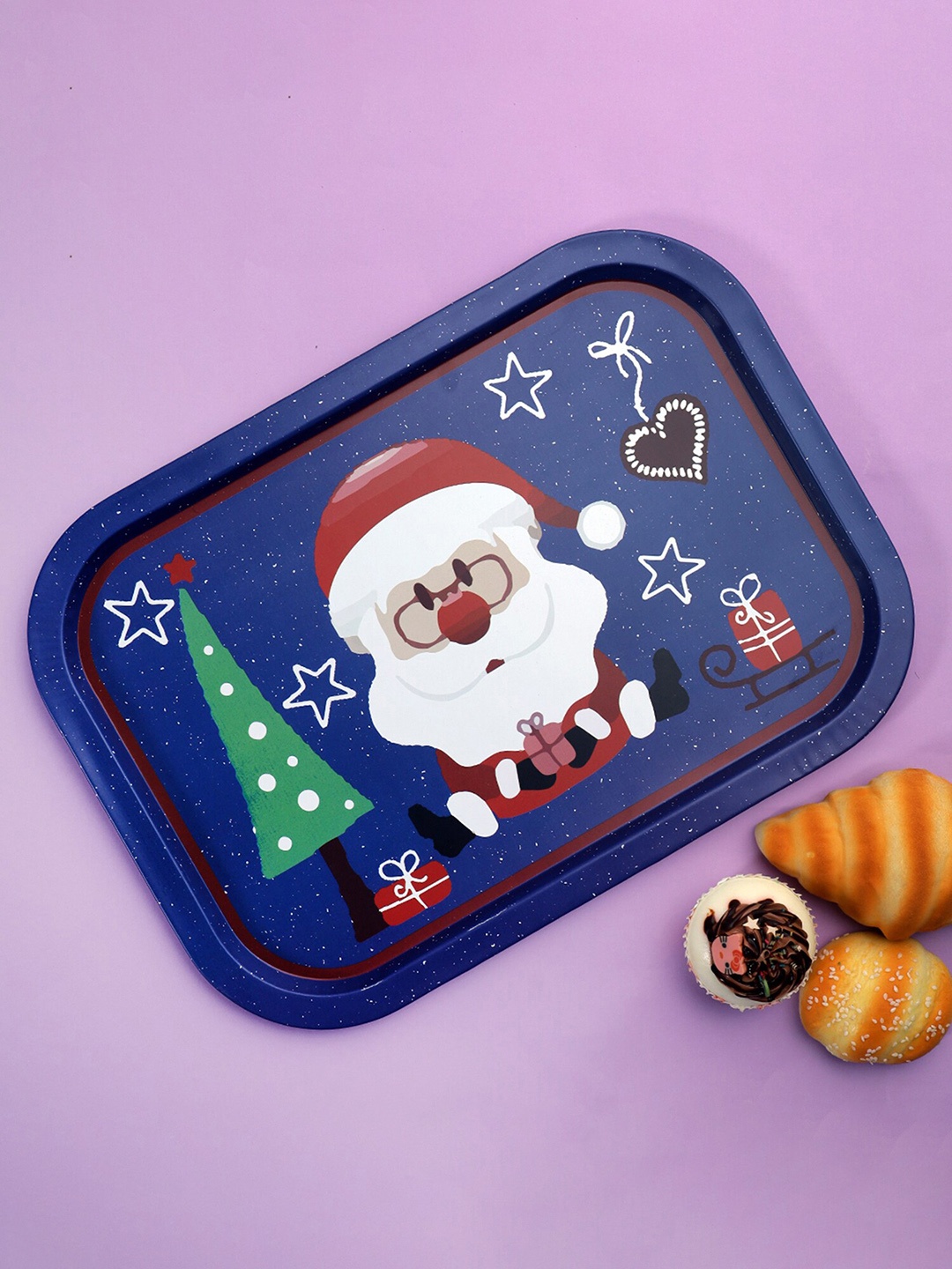

A Vintage Affair- Home Decor Blue & White Printed Tray
