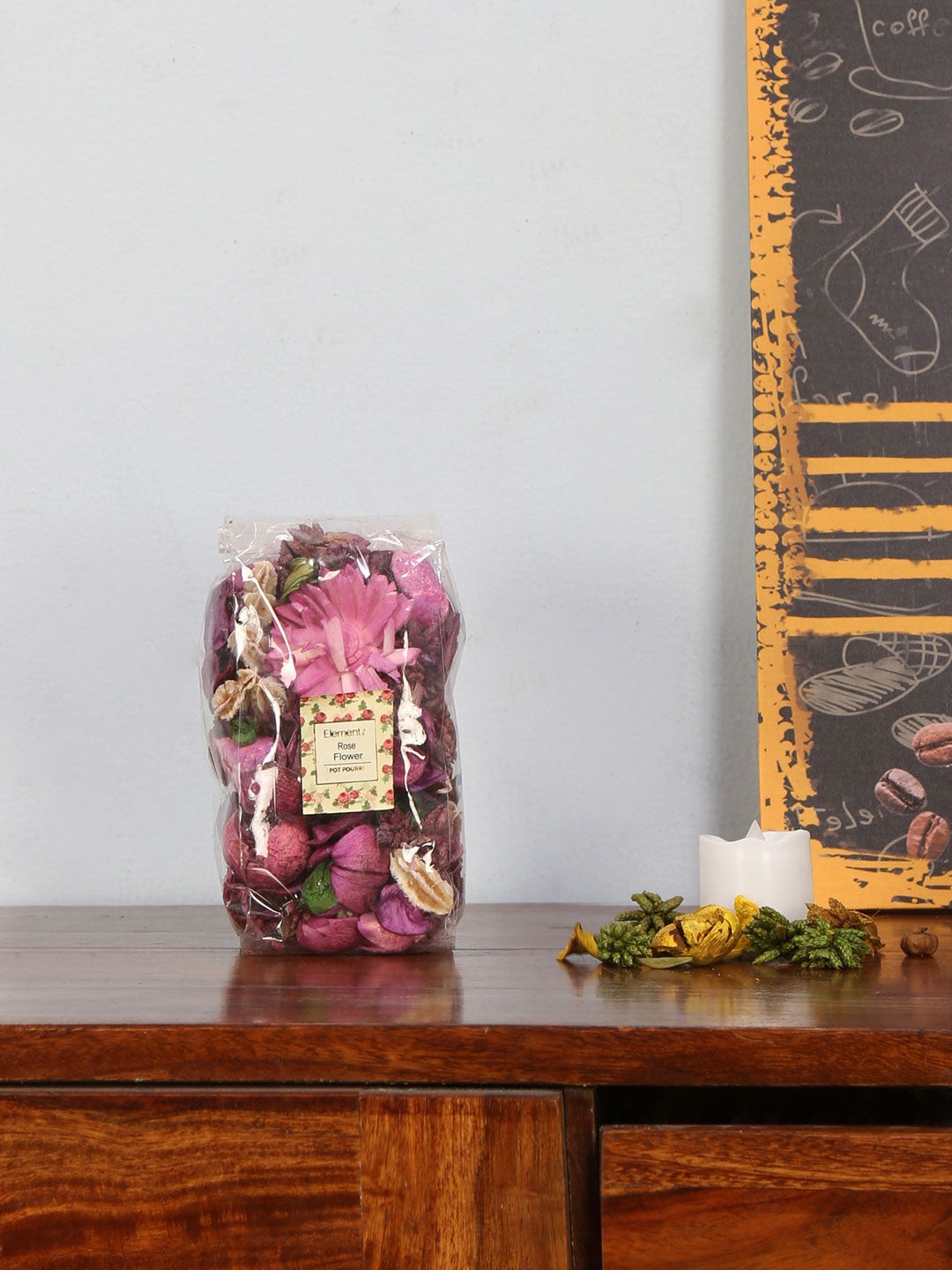 

Athome by Nilkamal Lavender-Colored Rose Flower Potpourri Pouch