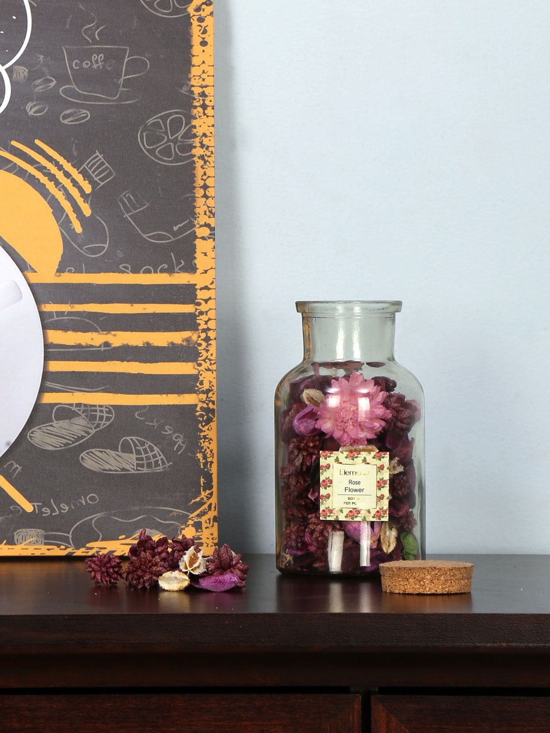 

Athome by Nilkamal Lavender Potpourri Glass Bottle