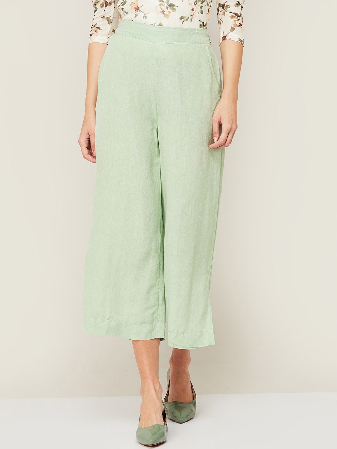 

CODE by Lifestyle Women Green Culottes Trousers