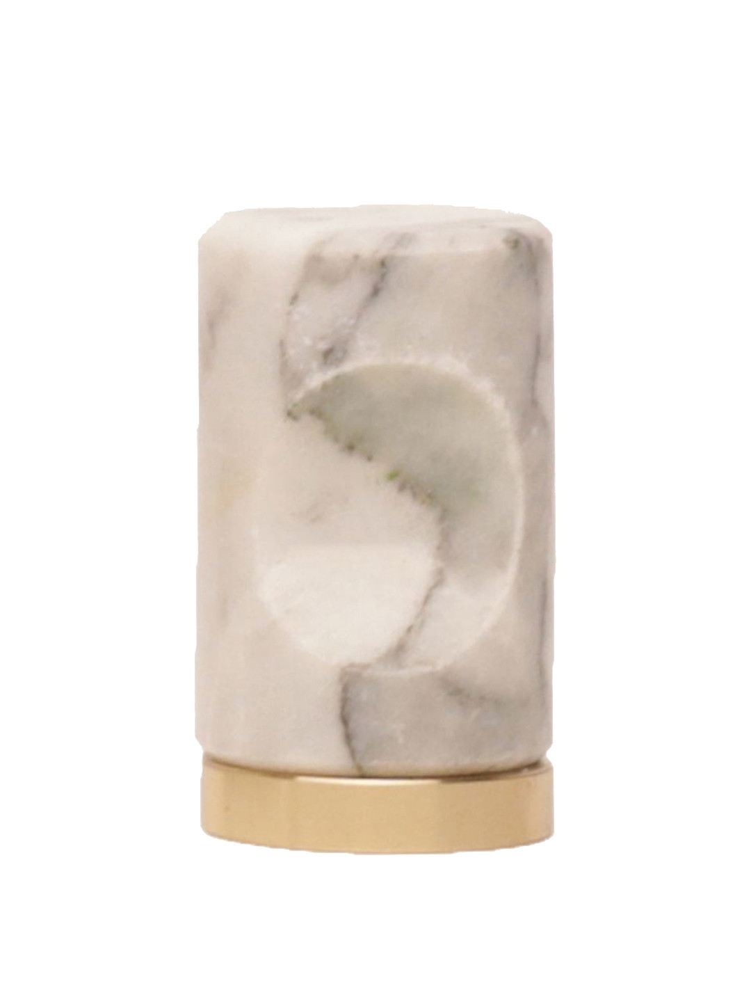 

MANTARA White & Gold-Toned Solid Brass Door Knob