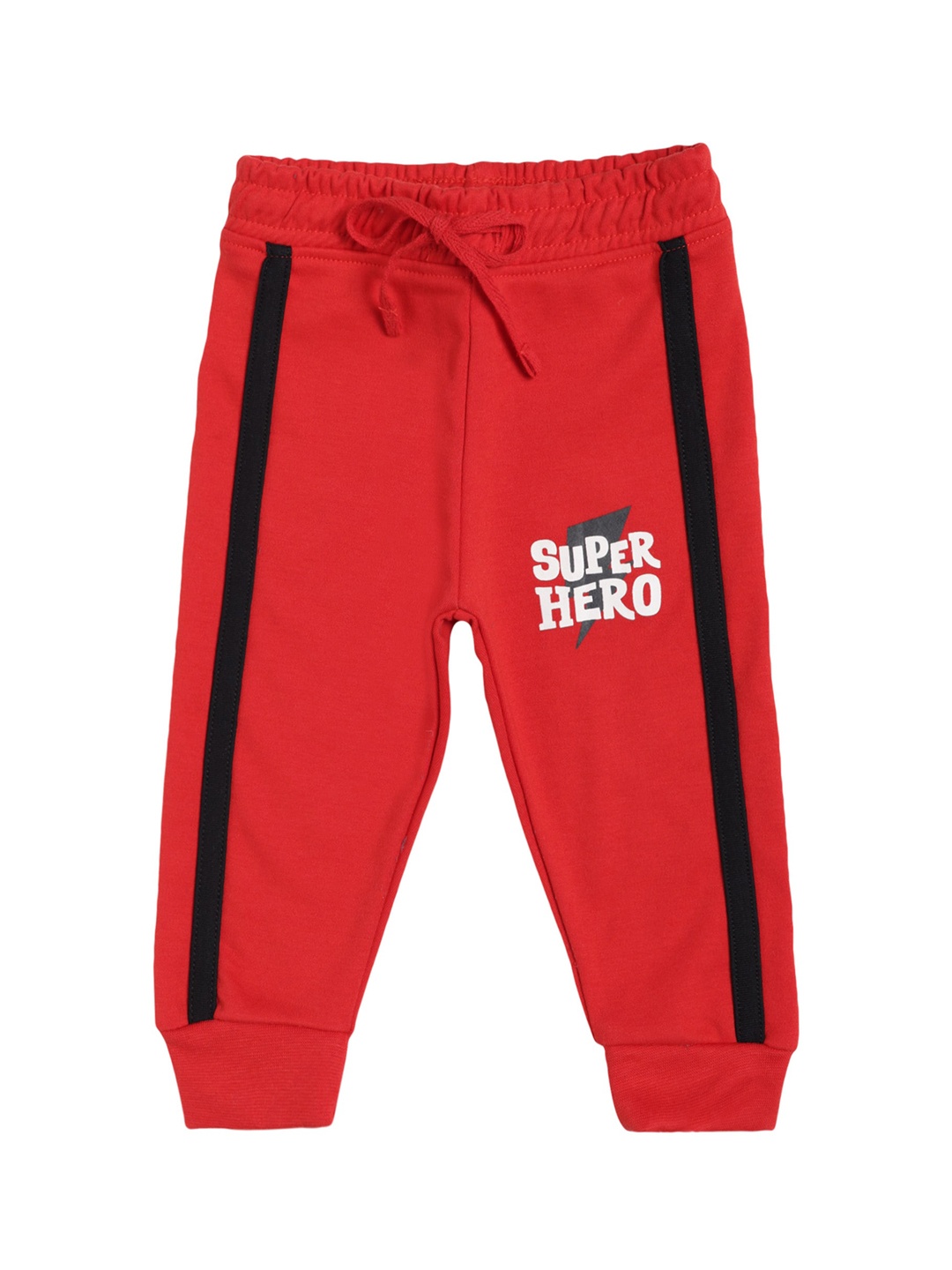

Bodycare Infant Boys Red Solid Cotton Joggers