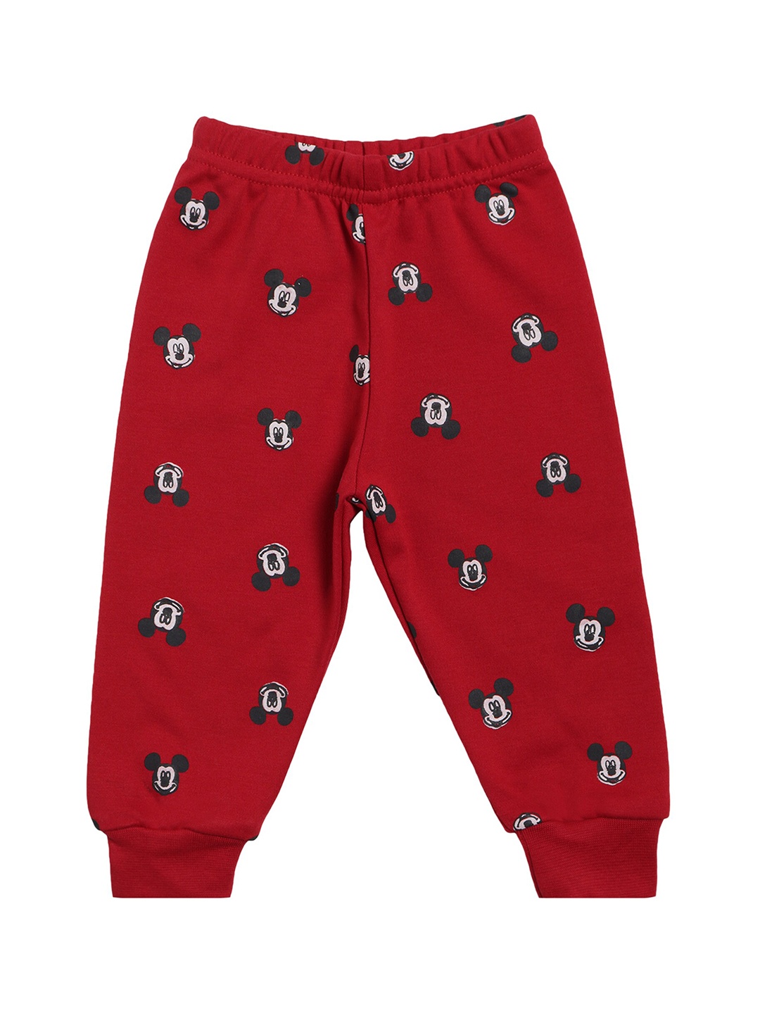 

Bodycare Kids Boys Mickey Mouse Printed Cotton Joggers, Maroon