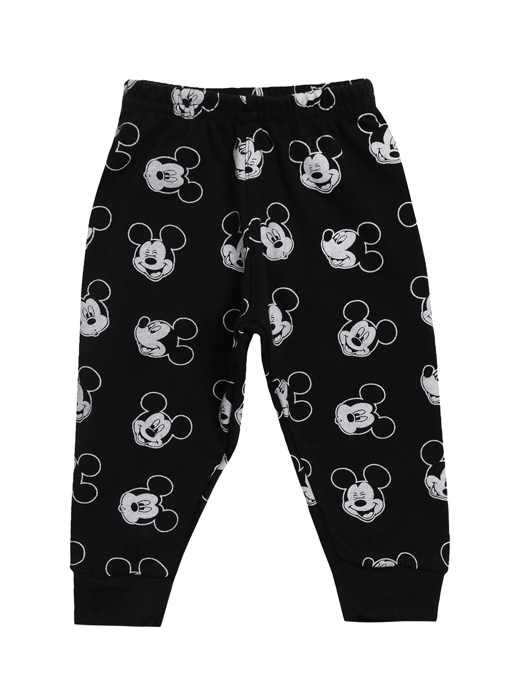 

Bodycare Kids Boys Black & White Mickey Mouse Printed Joggers