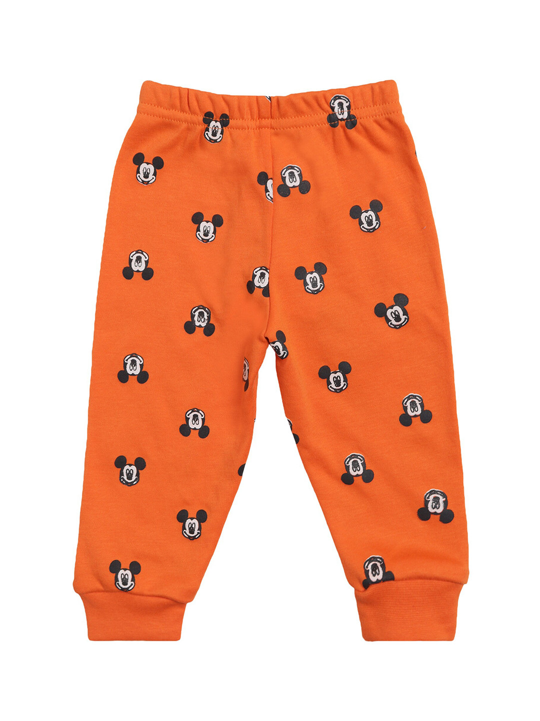 

Bodycare Kids Boys Mickey Mouse Printed Cotton Joggers, Orange