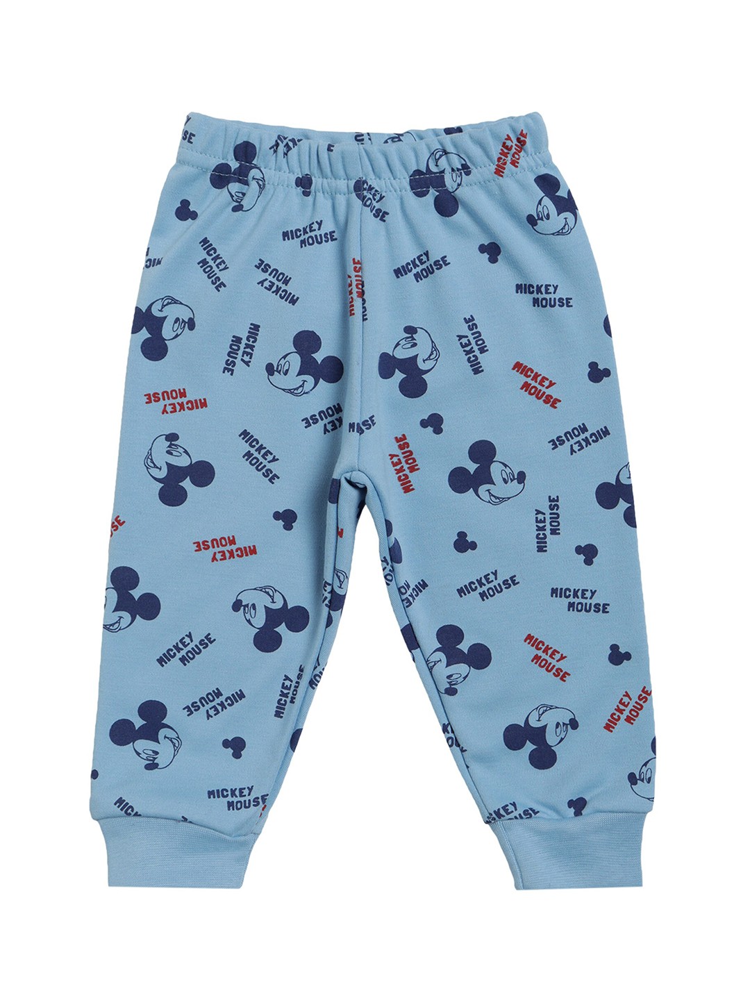 

Bodycare Kids Boys Blue & Red Mickey Mouse Printed Cotton Joggers