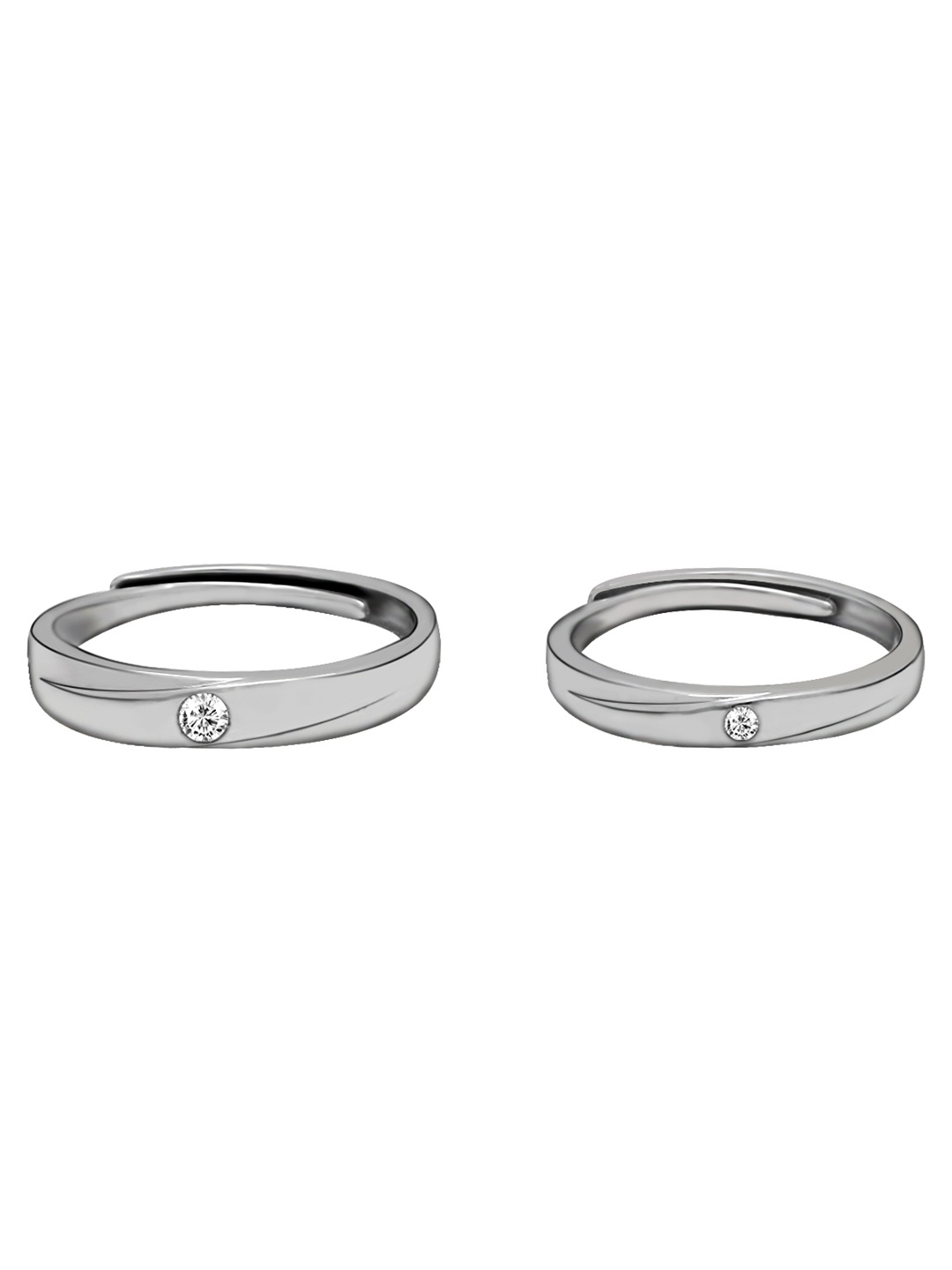 

GIVA 925 Sterling Silver Rhodium Plated Forever Couple Bands