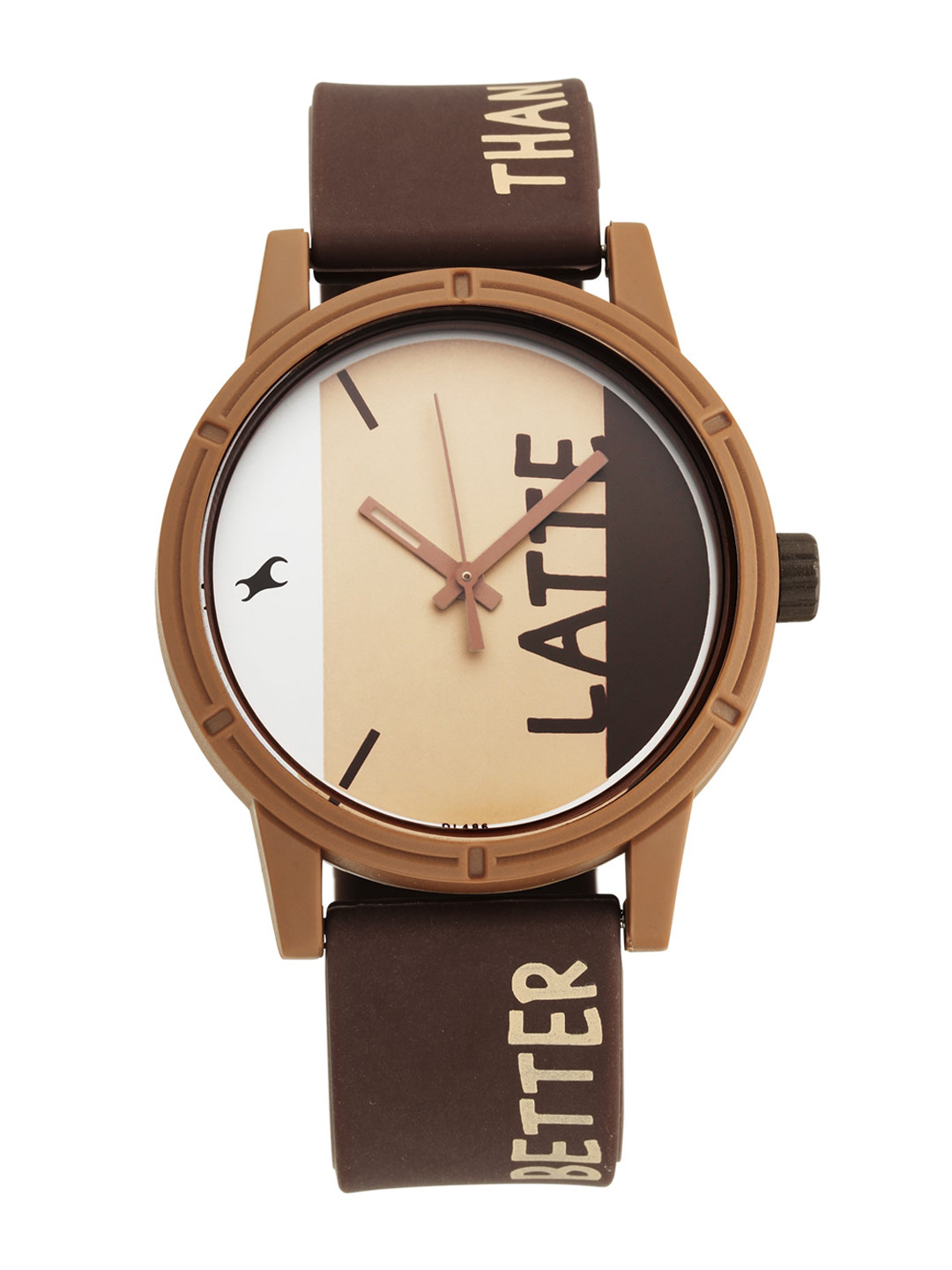 

Fastrack Men Brown Printed Dial & Brown Strap Analogue Watch 38062PP03W