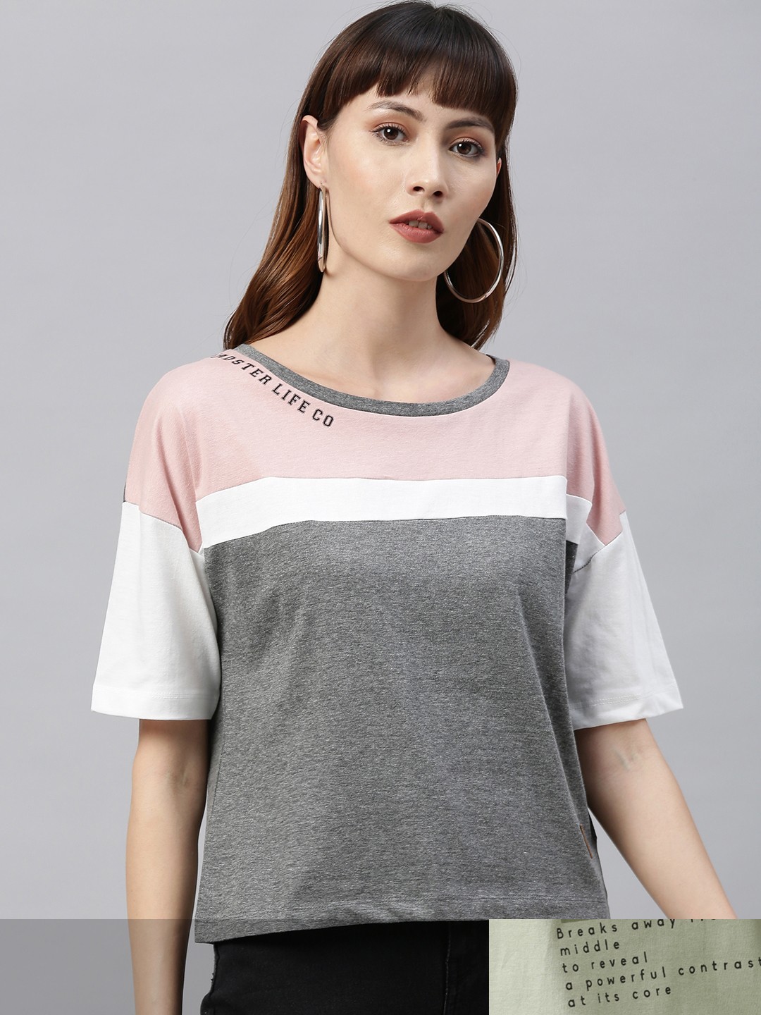 

Roadster Women Pack of 2 Printed Drop-Shoulder Sleeves T-shirt, Green
