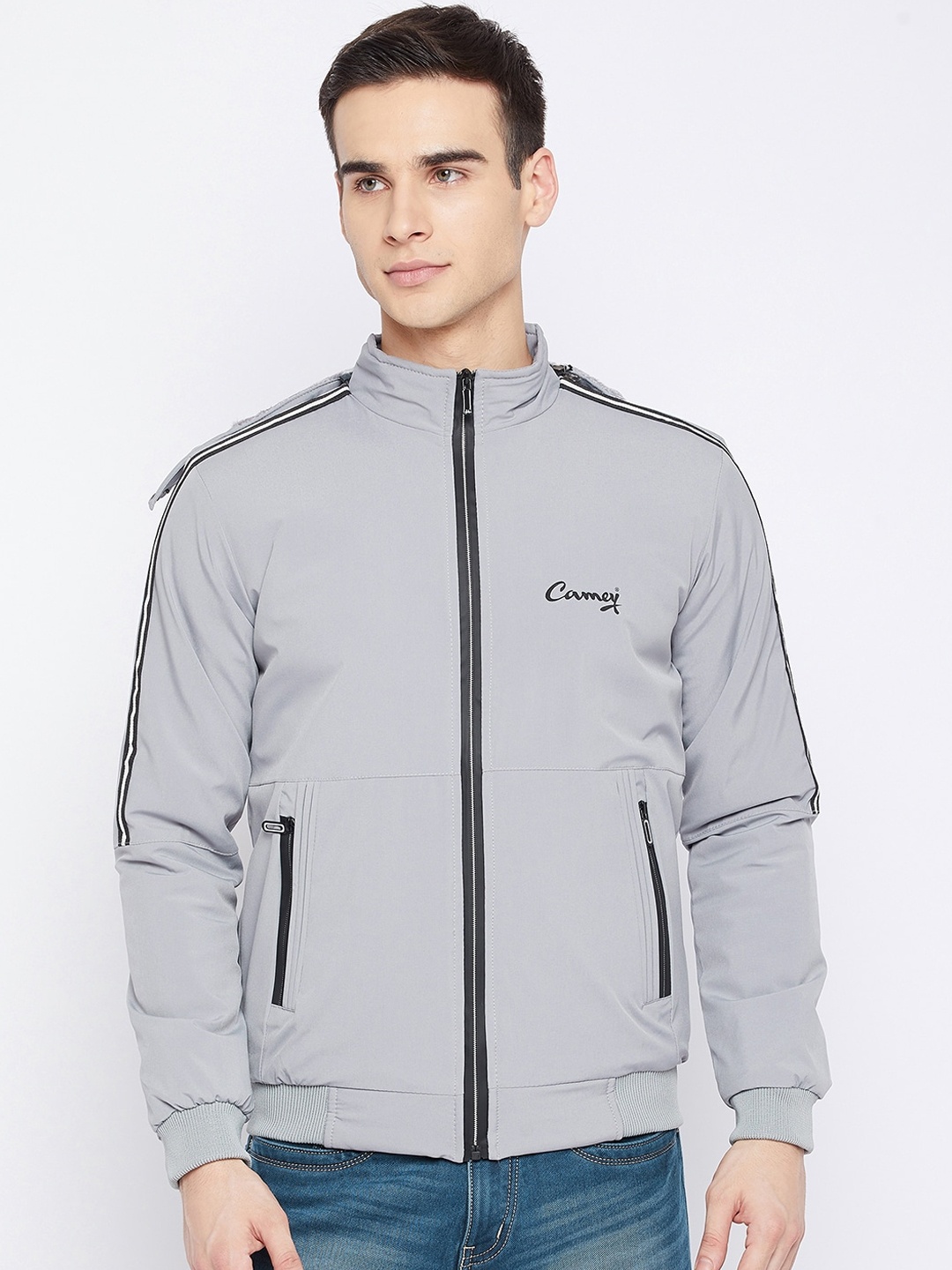 

Camey Men Grey Lightweight Padded Jacket