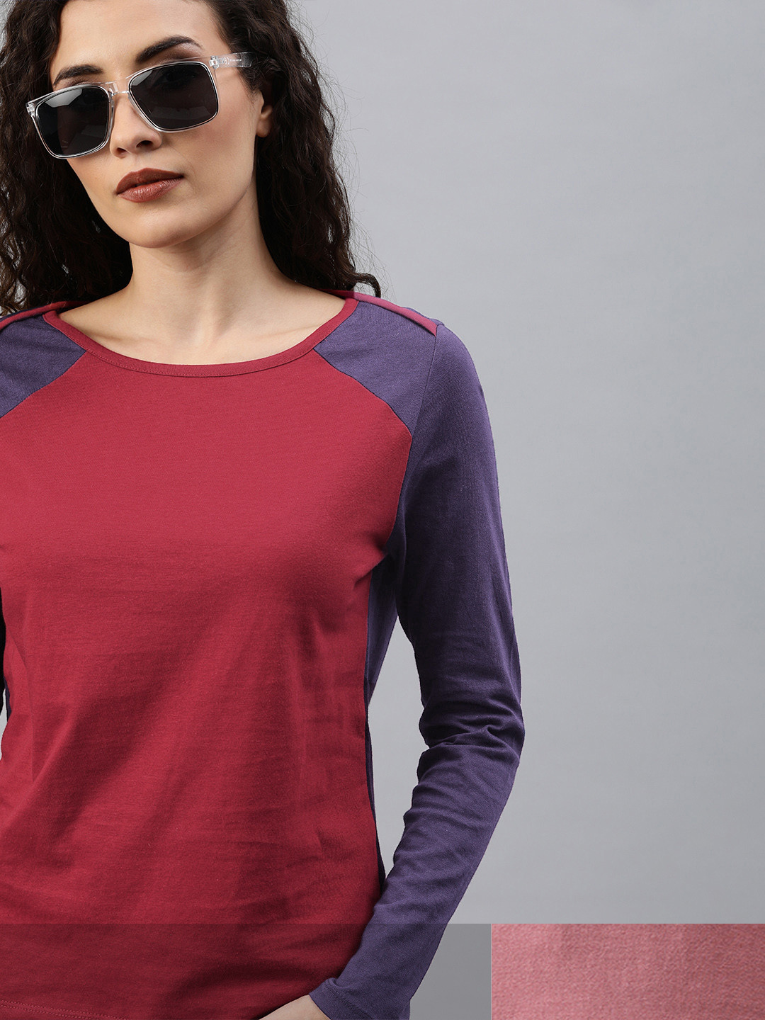 

Roadster Women Pack of 2 Pure Cotton T-shirts, Rose