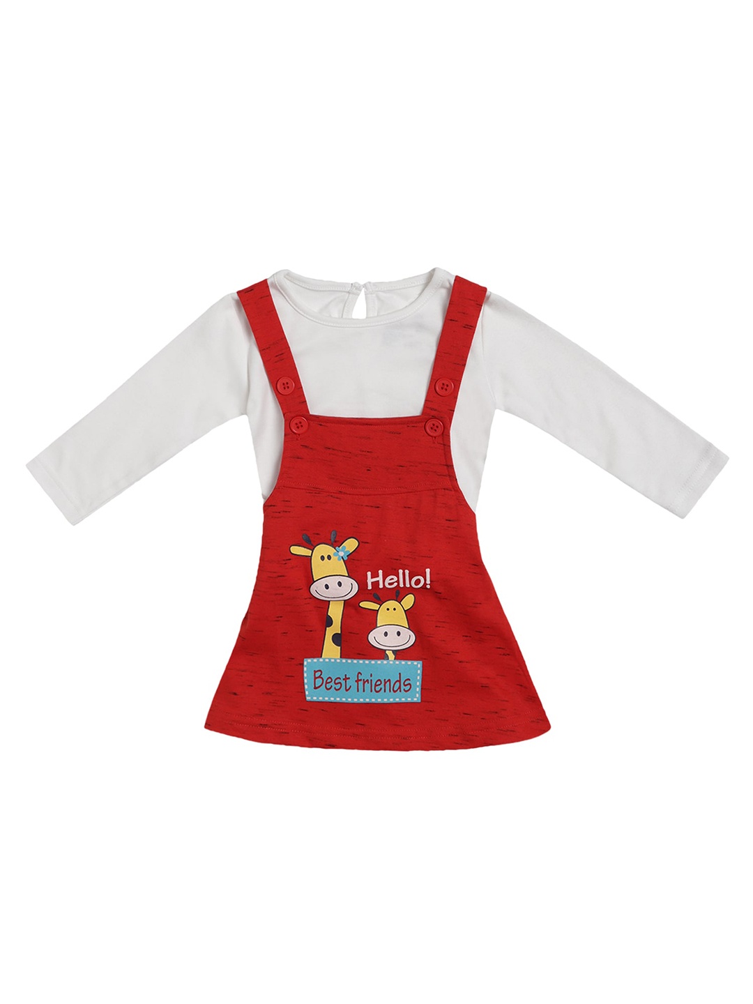 

Bodycare Girls Red Pinafore Dress
