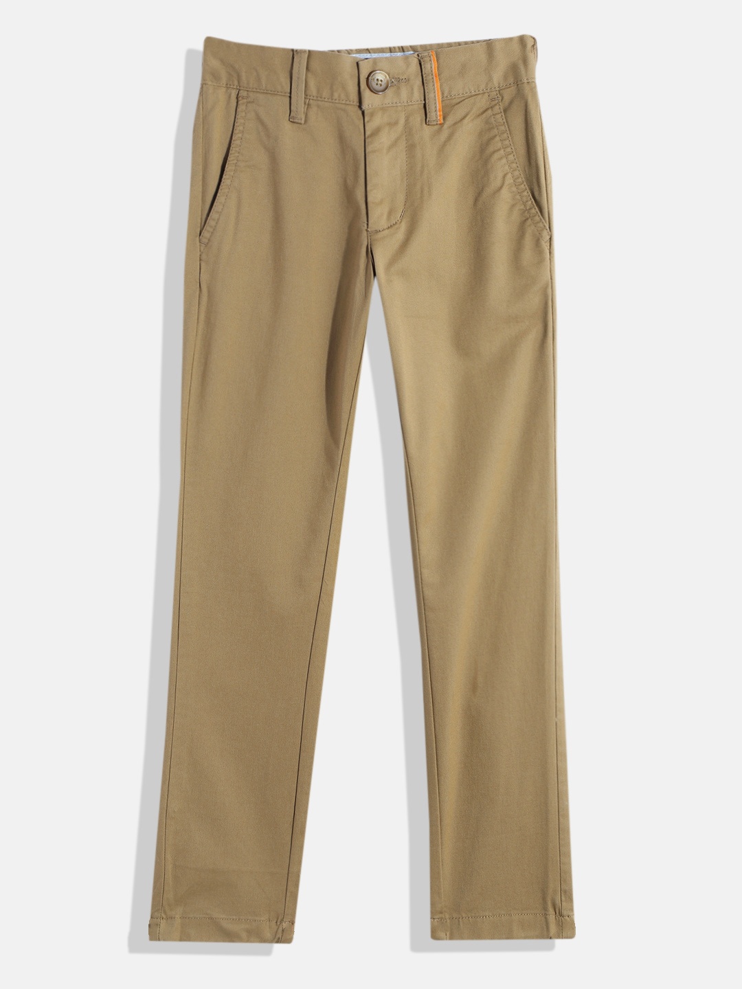 

Indian Terrain Boys High-Rise Height Adjustable Stretchable Chinos, Khaki