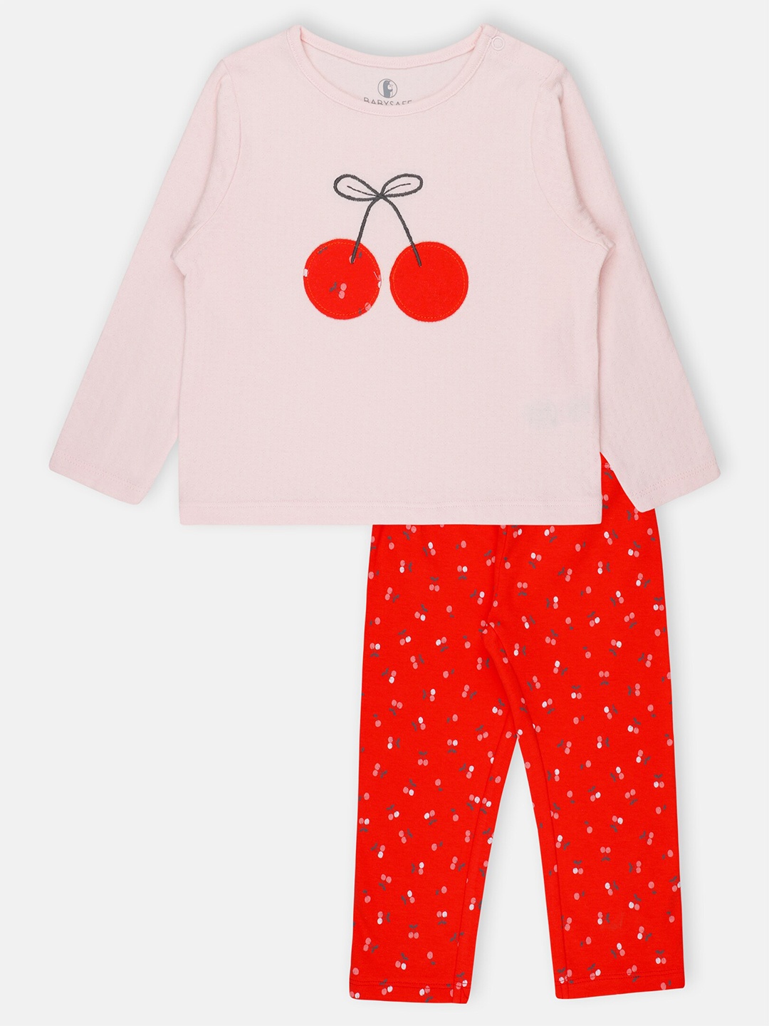 

Babysafe Girls Pink & Red T-shirt with Pyjamas