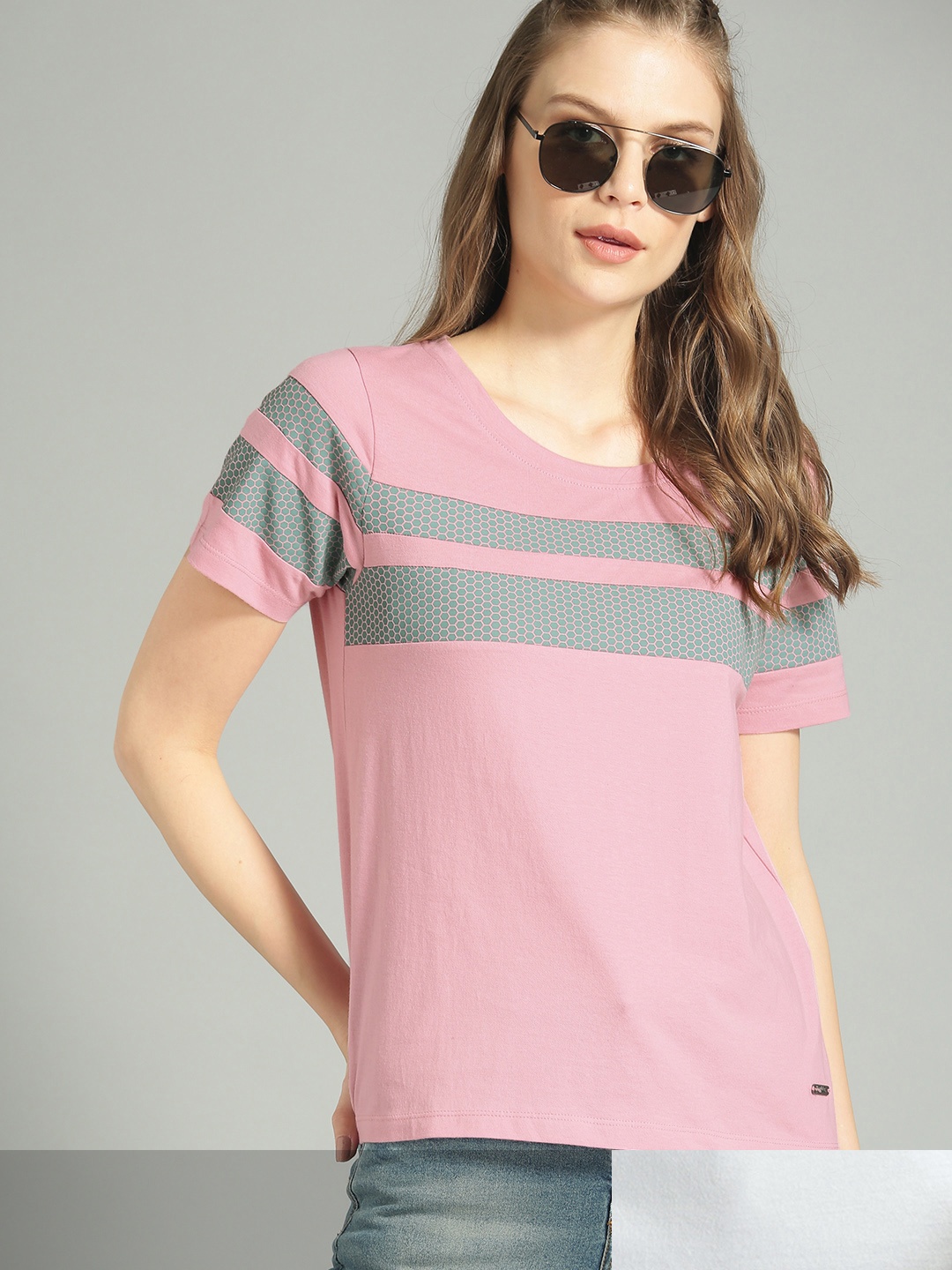 

Roadster Women Pack of 2 Cotton T-shirt, White