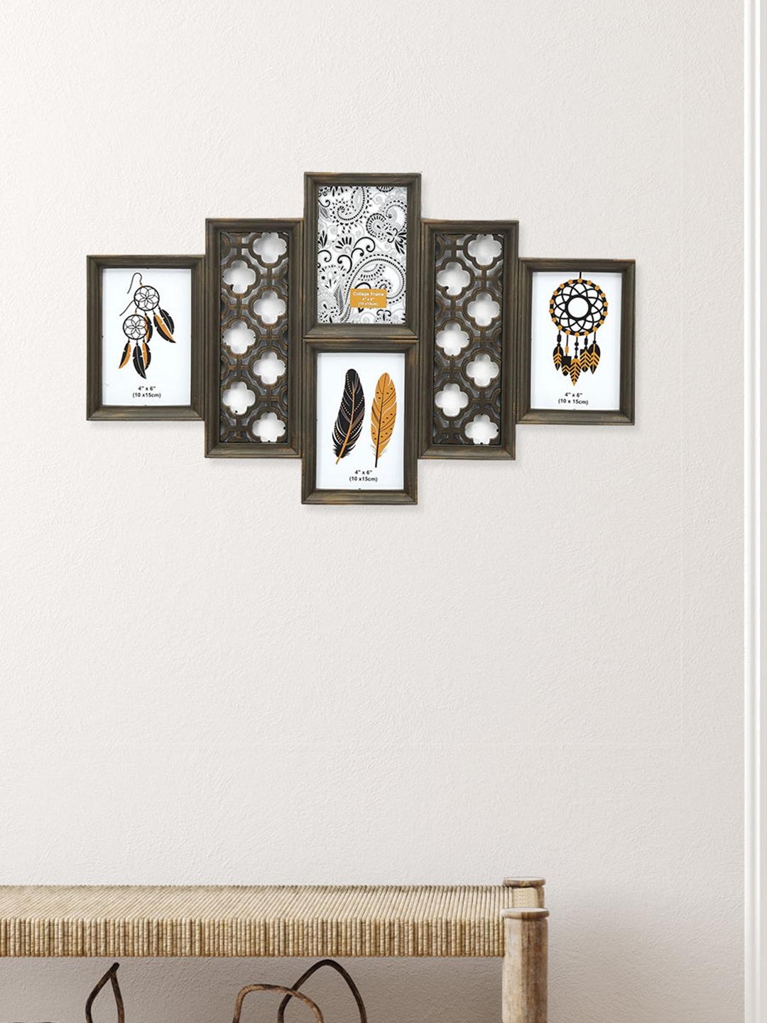 

Athome by Nilkamal Brown Set of 4 Cutwork Photo Frames