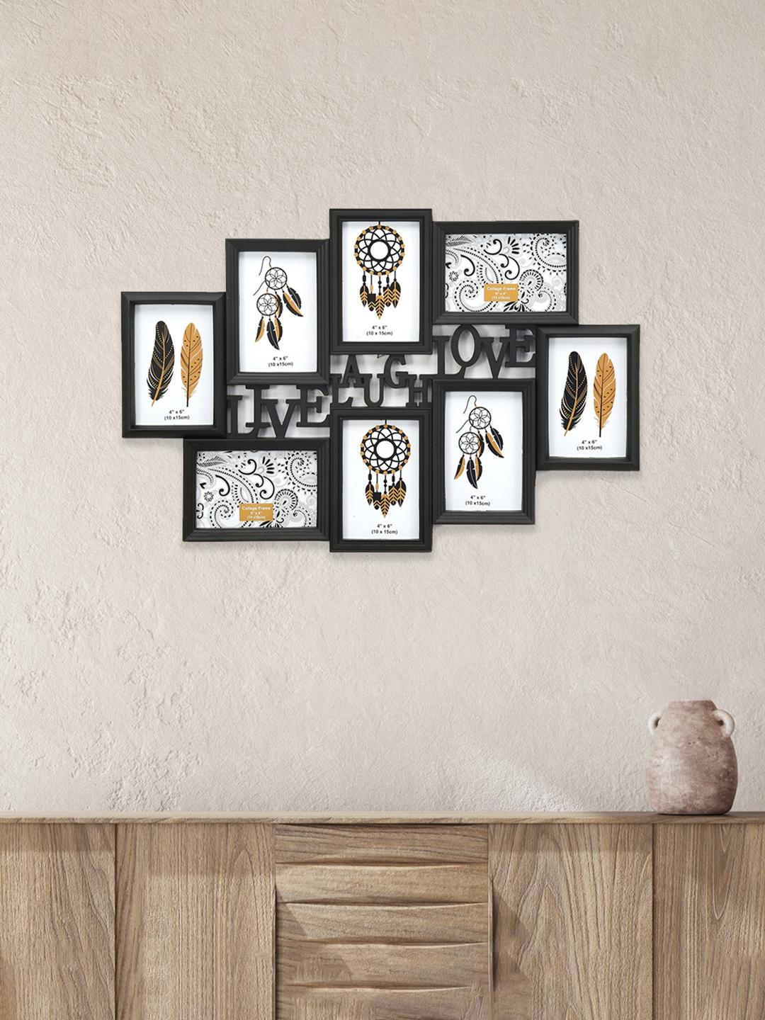 

Athome by Nilkamal Black Live Love Collage Photo Frame