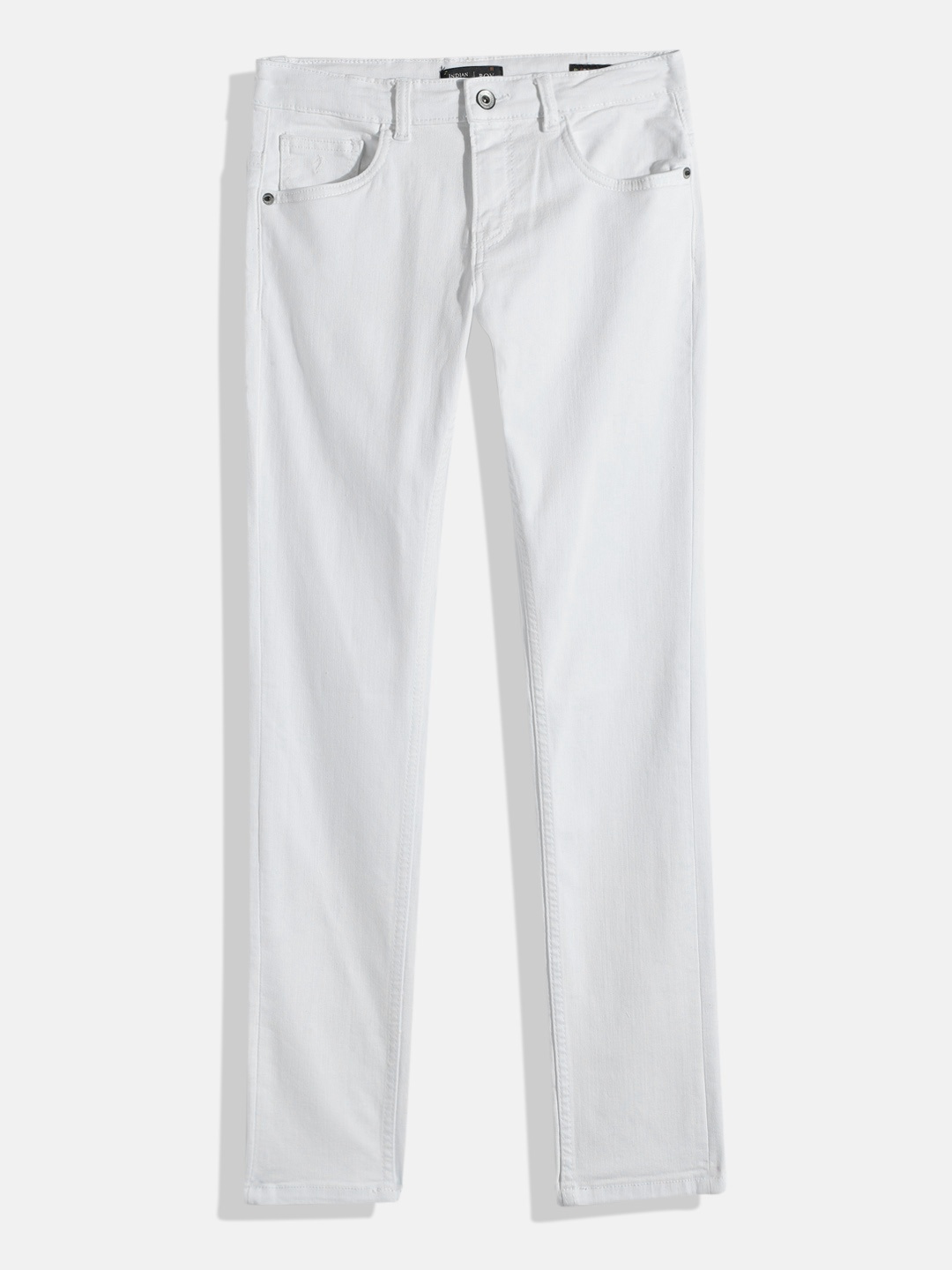 

Indian Terrain Boys Solid Stretchable Jeans, White