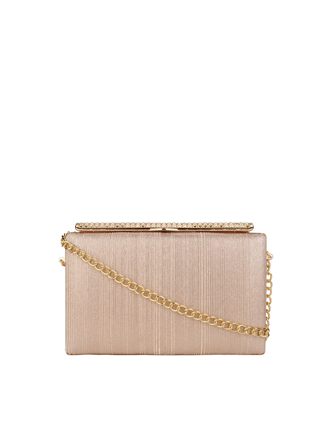 

Vdesi Gold-Toned Box Clutch