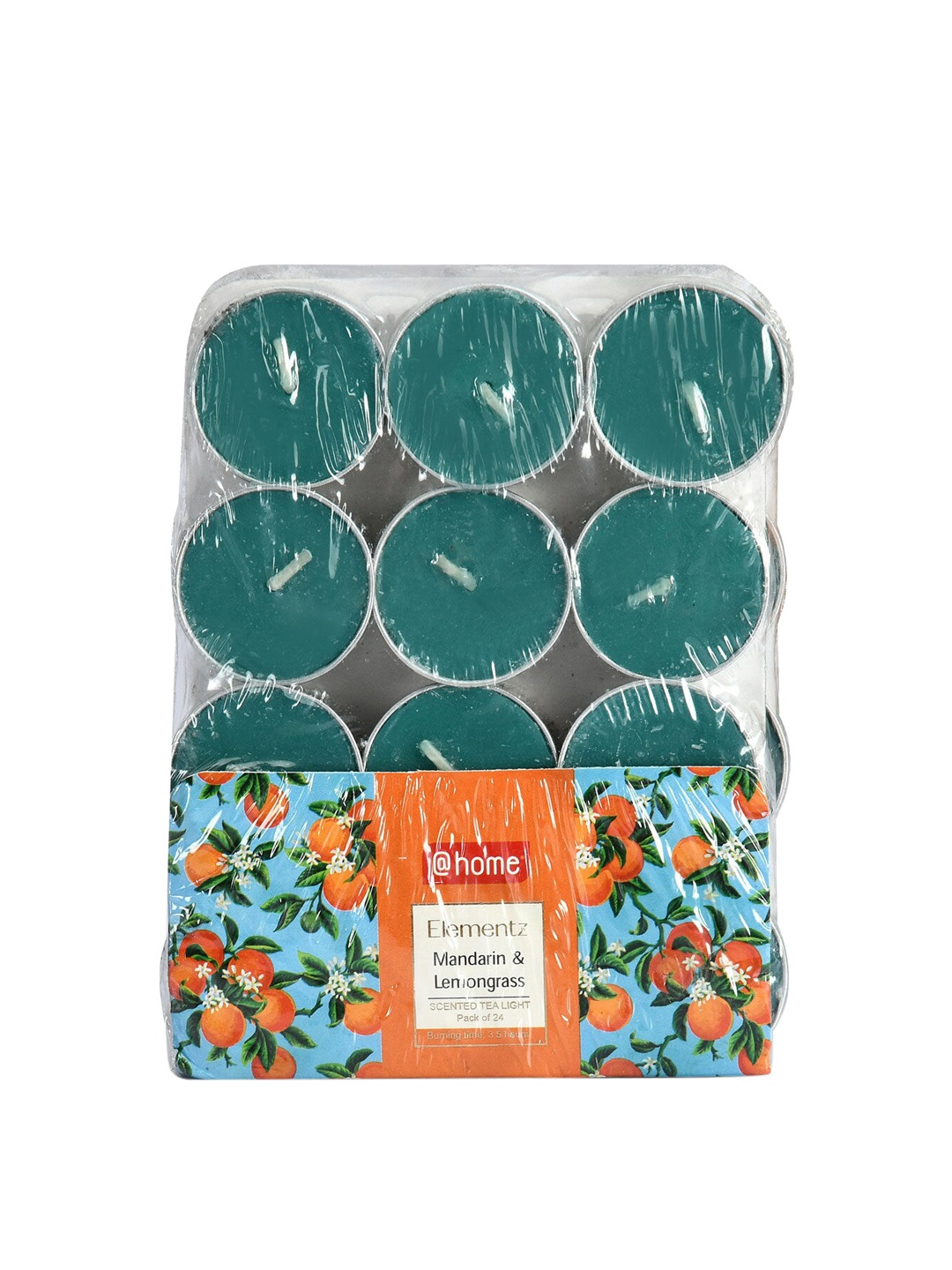 

Athome by Nilkamal Pack Of 24 Green Tealight Candles