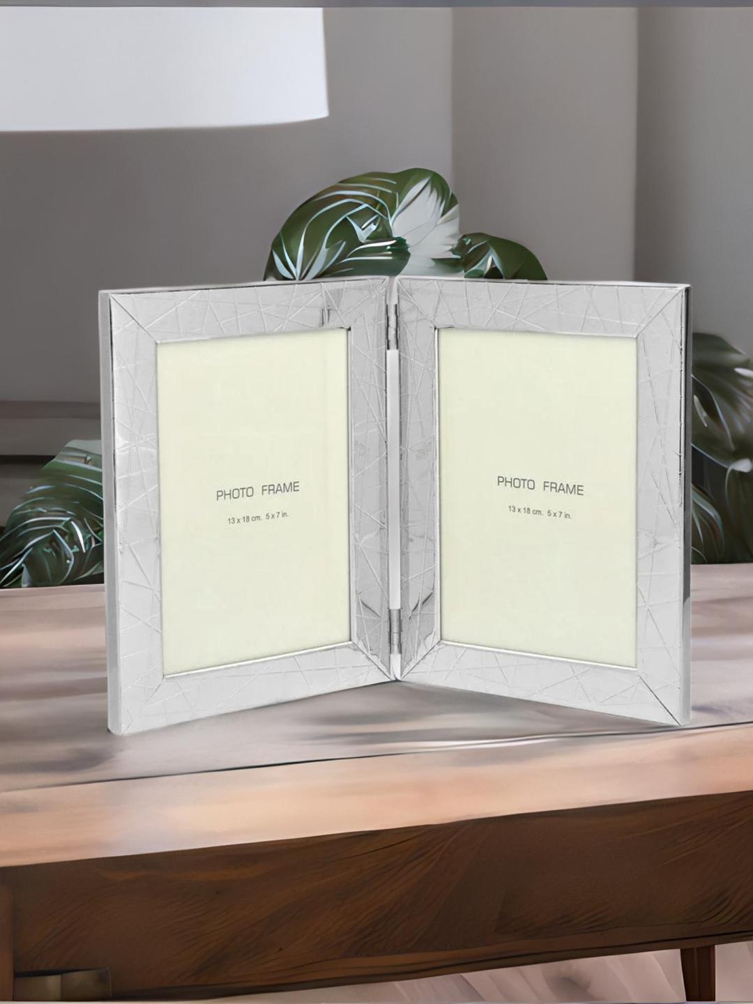 

Athome by Nilkamal Silver-Toned Dual Photo Frame