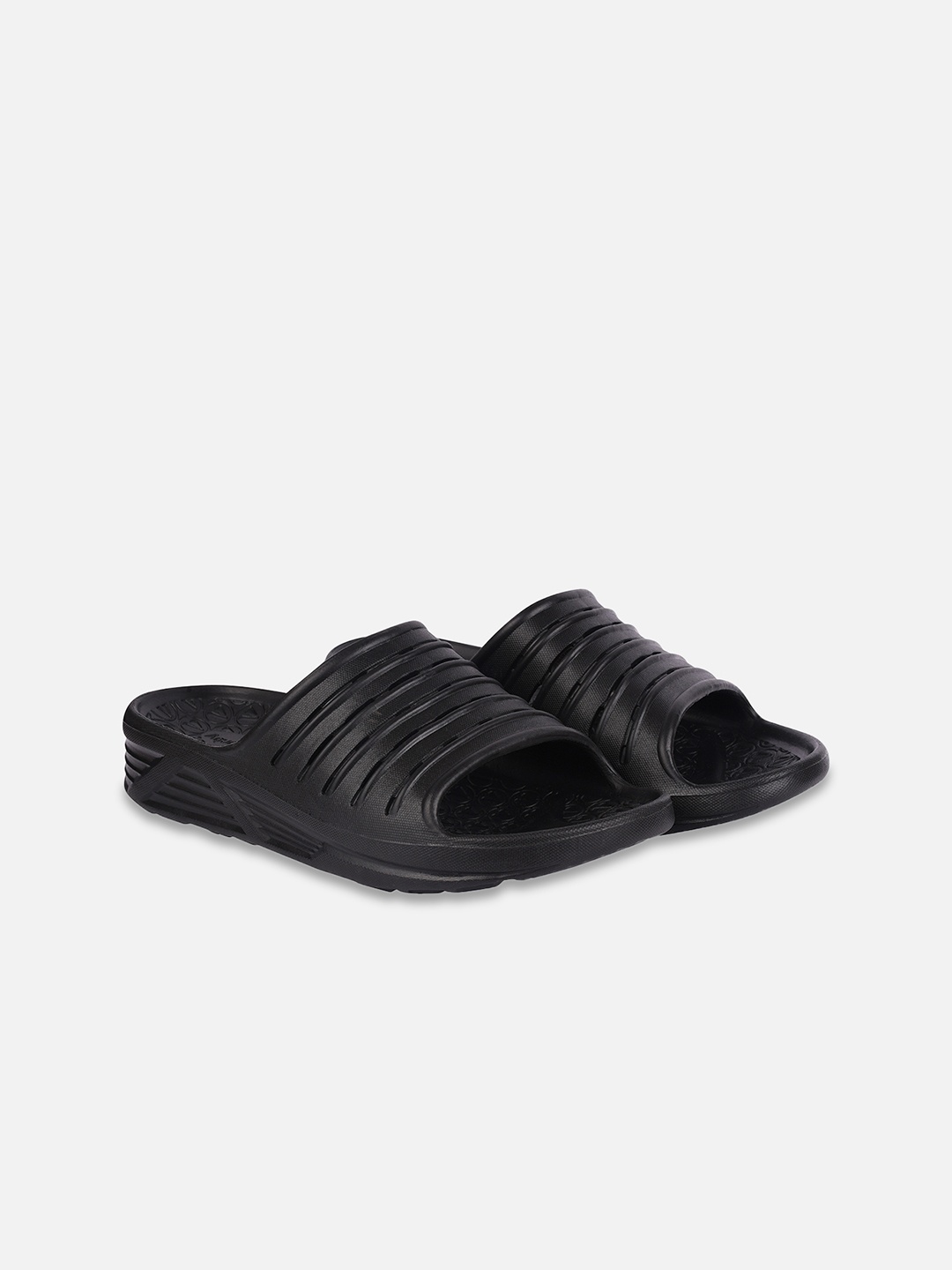 

Aqualite Men Black Slip-On Flip Flops