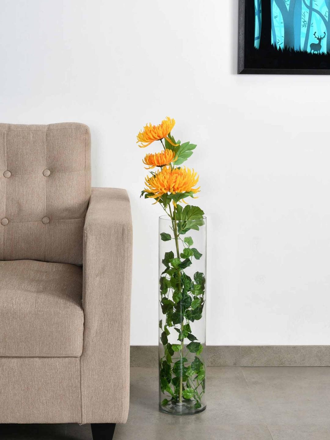 

Athome by Nilkamal Transparent Tumbler Floor Vase