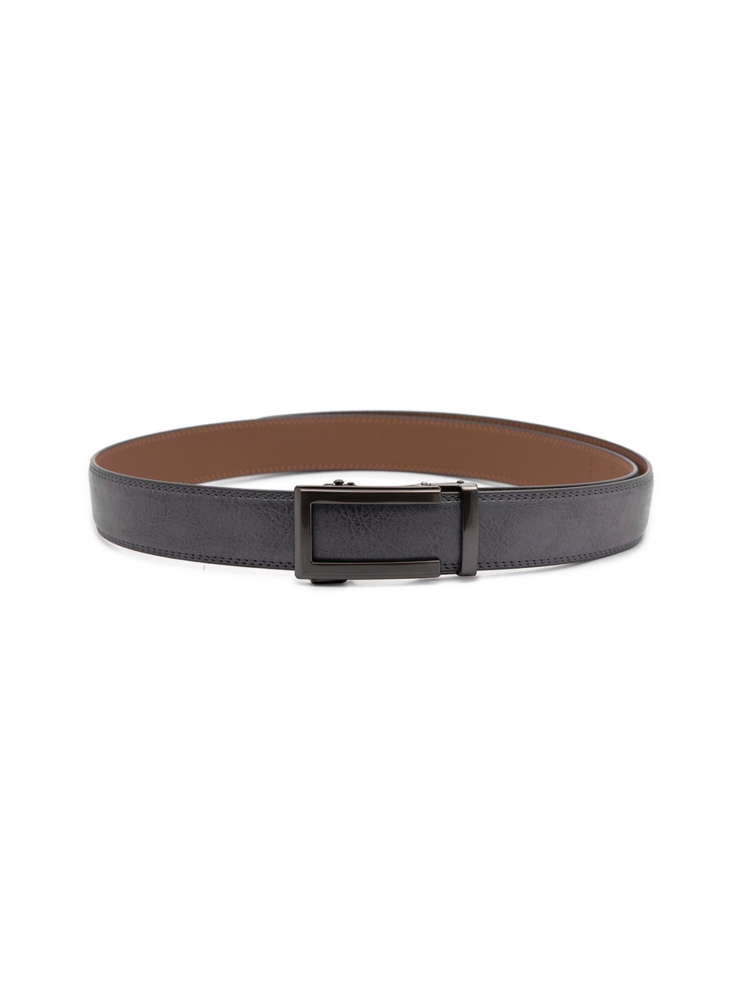 

ELOPPE Men Blue Textured Genuine Leather Belt