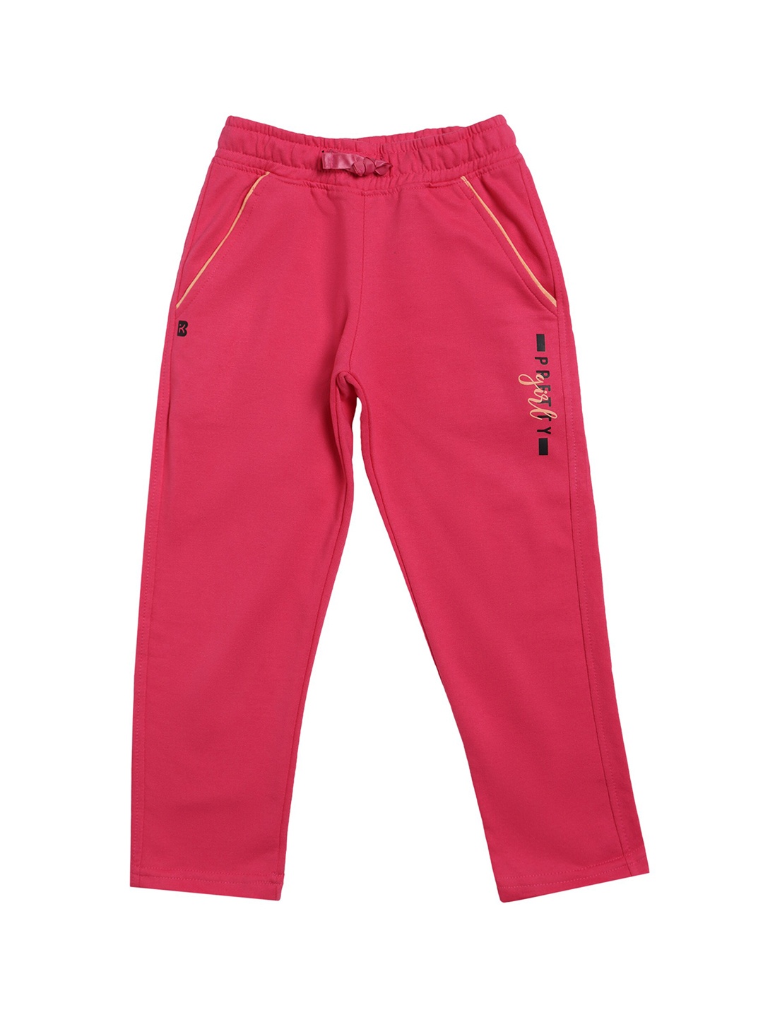 

PROTEENS Girls Antiviral & Antibacterial Fuchsia Solid Cotton Track Pants