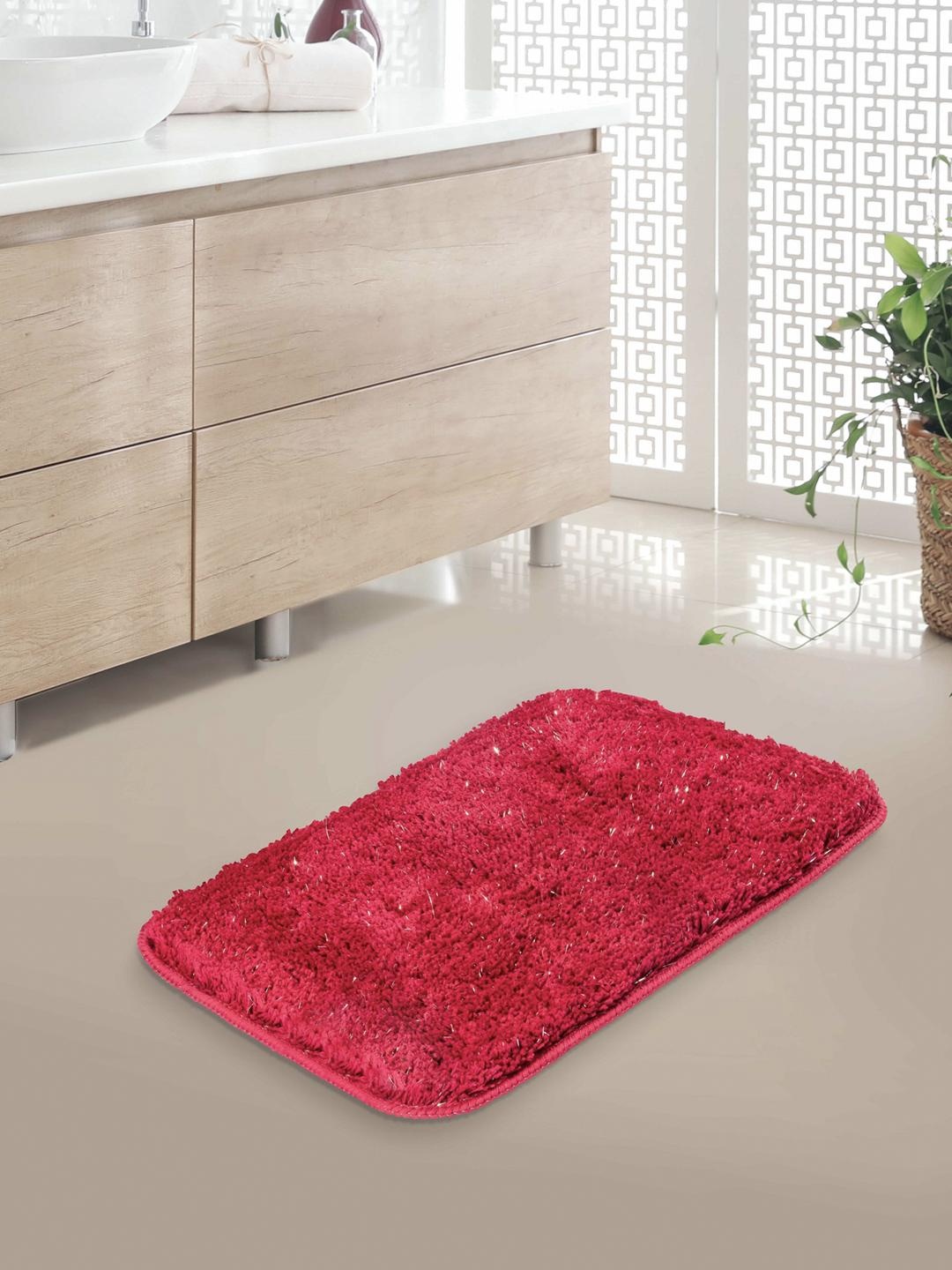 

Athome by Nilkamal Fuchsia Pink 110 GSM Bath Rug