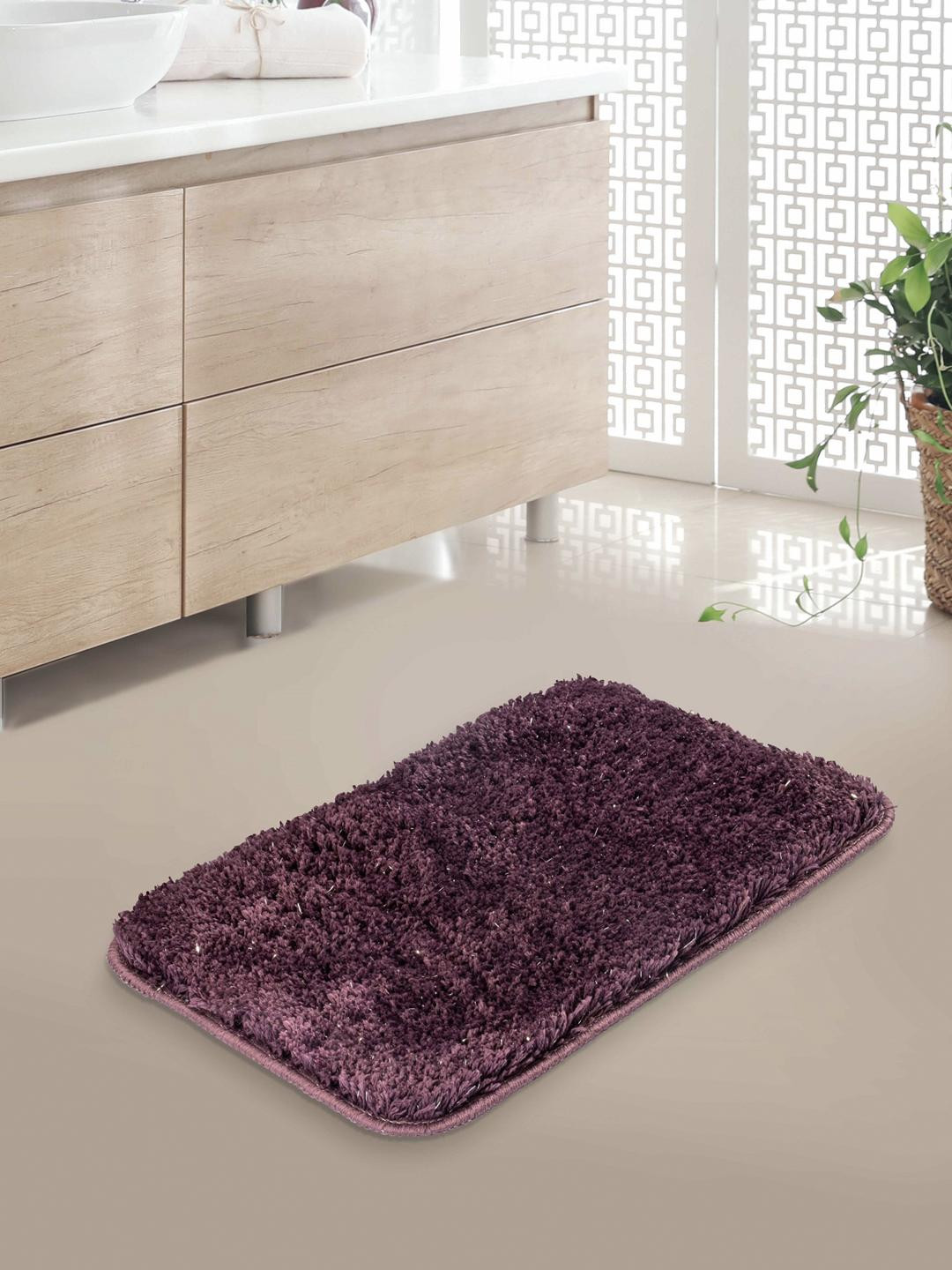 

Athome by Nilkamal Purple Lurex Bath Mat