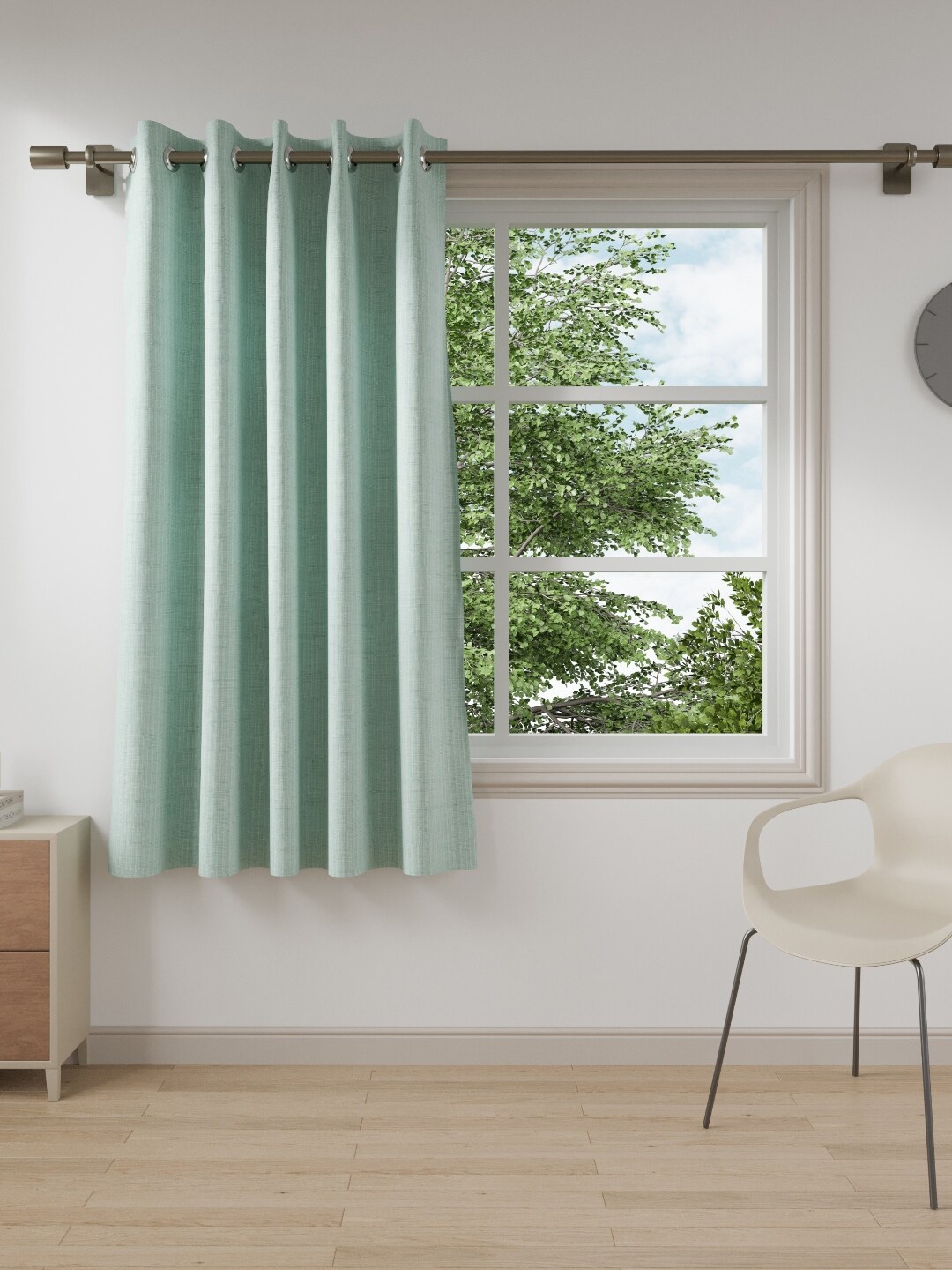 

DDecor Turquoise Blue Black Out Window Curtain