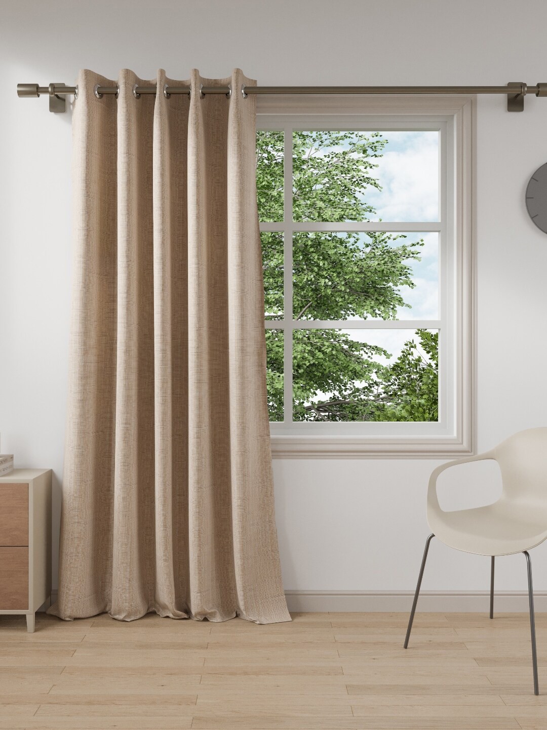

DDecor Pink Black Out Door Curtain