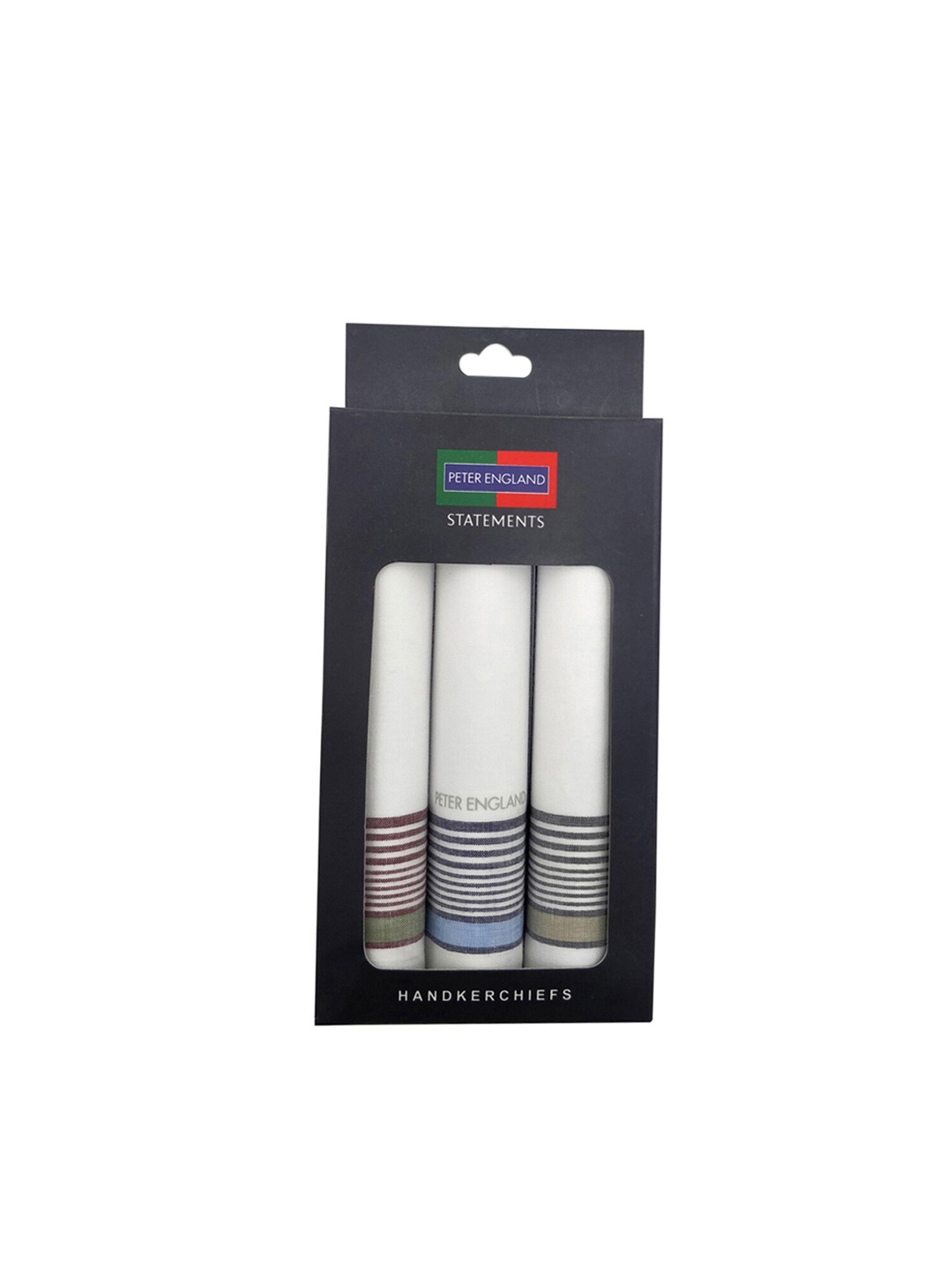 

Peter England Pack of 3 White Cotton Handkerchief