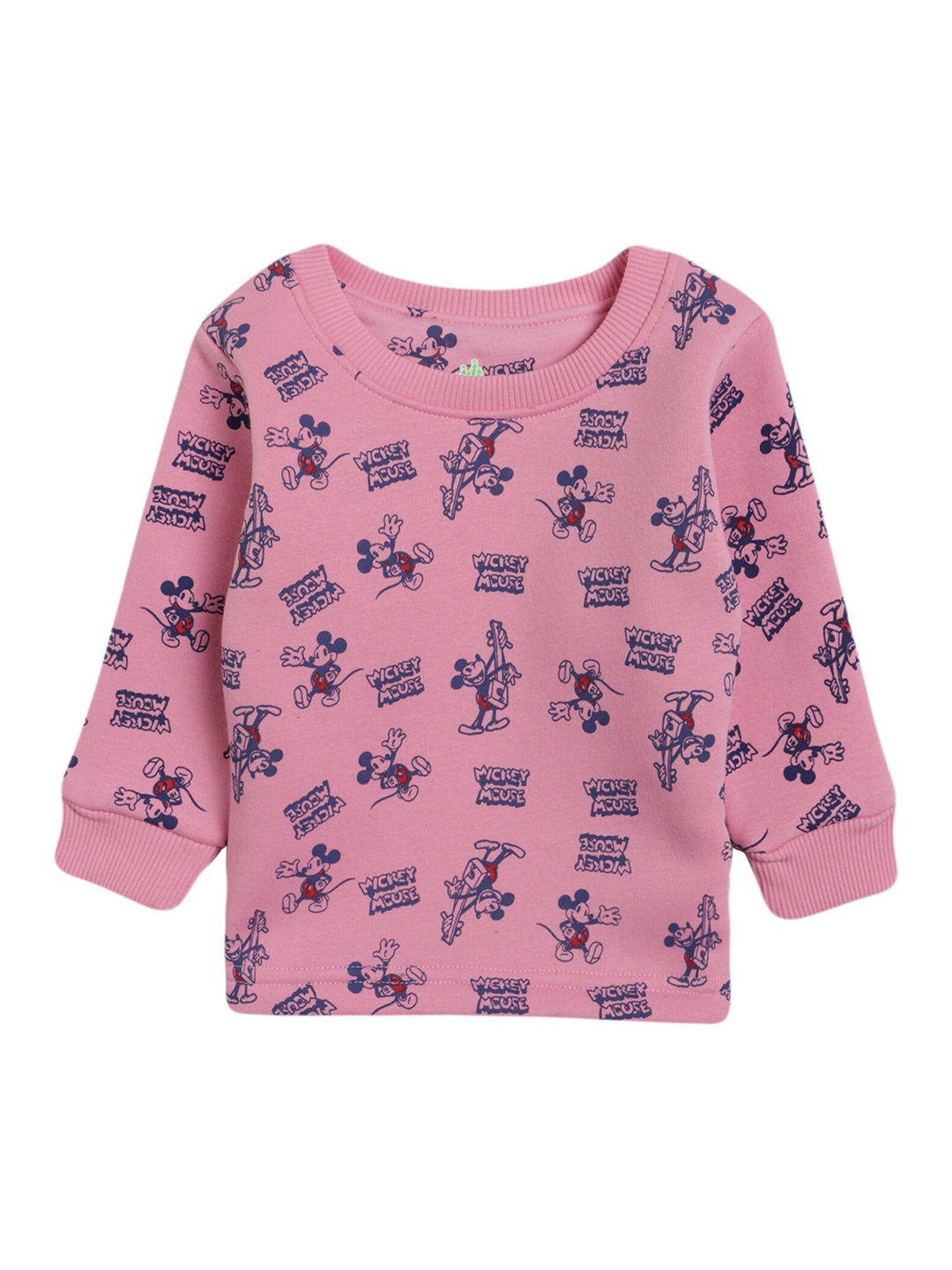 

Bodycare Kids Girls Pink Mickey Mouse Printed Sweatshirt