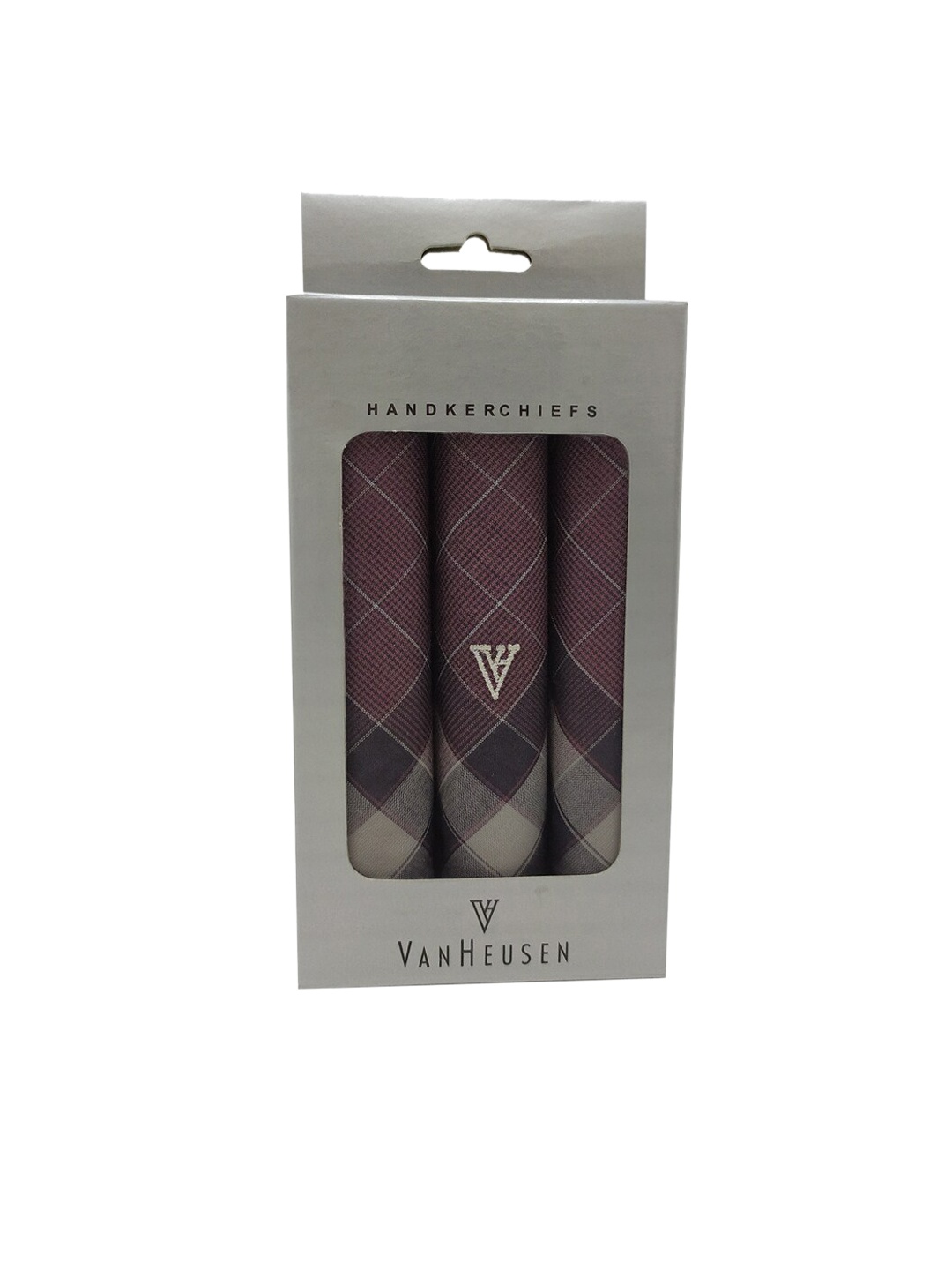 

Van Heusen Men Pack of 3 Brown Checked Handkerchiefs
