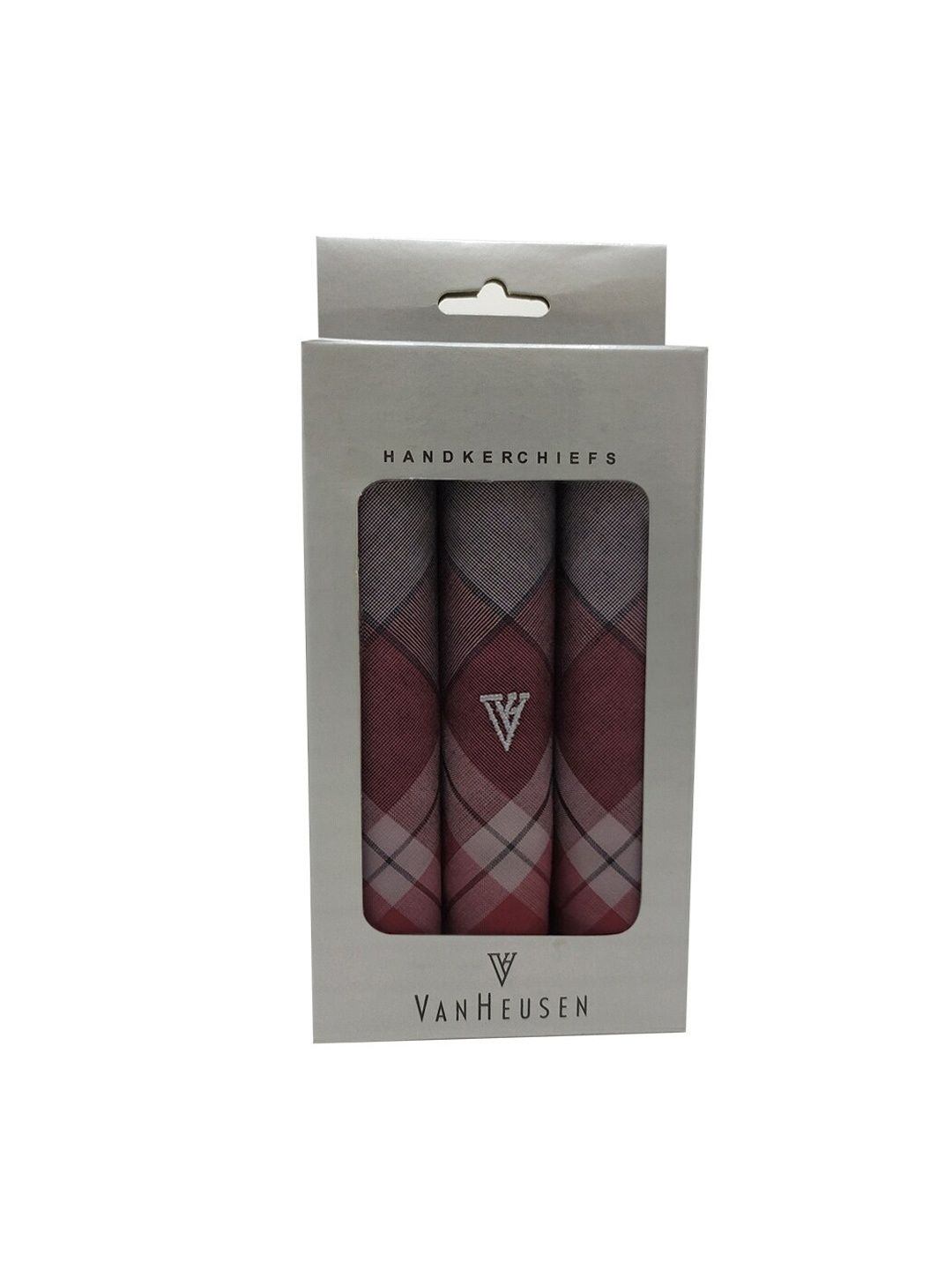 

Van Heusen Men Pack of 3 Checked Cotton Handkerchief, Multi