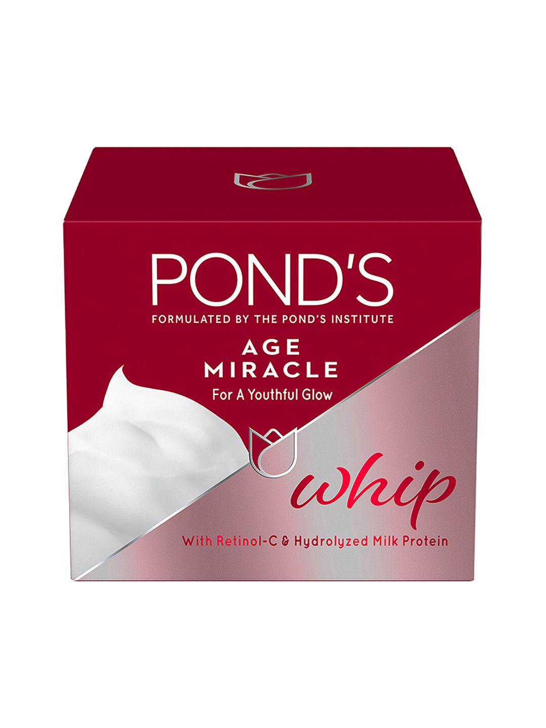 

Ponds Age Miracle Whip Cream with Retinol-C & Hydrolyzed Milk Protein - 20g, Red