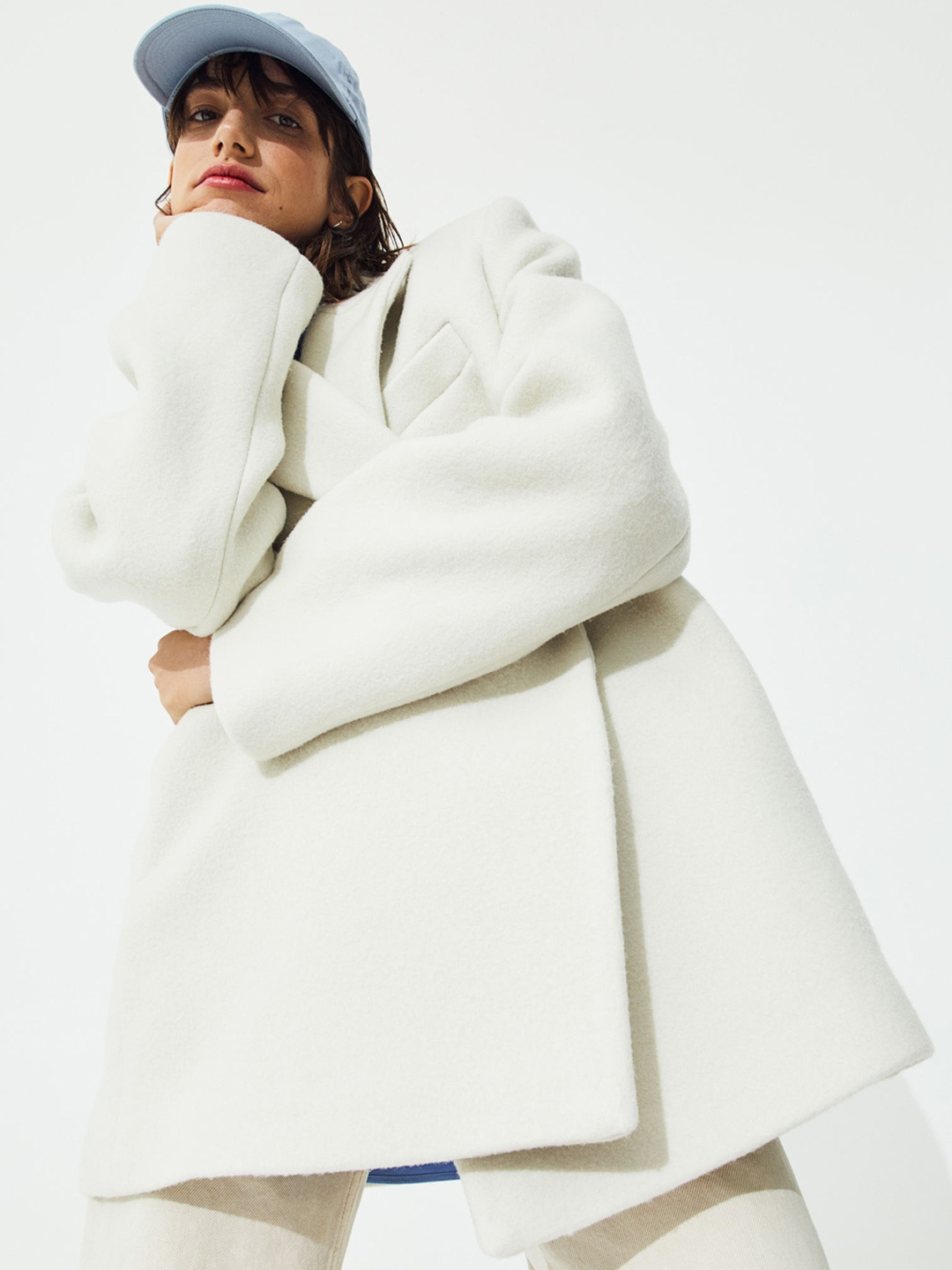 

H&M Women White Solid Tailored Jacket