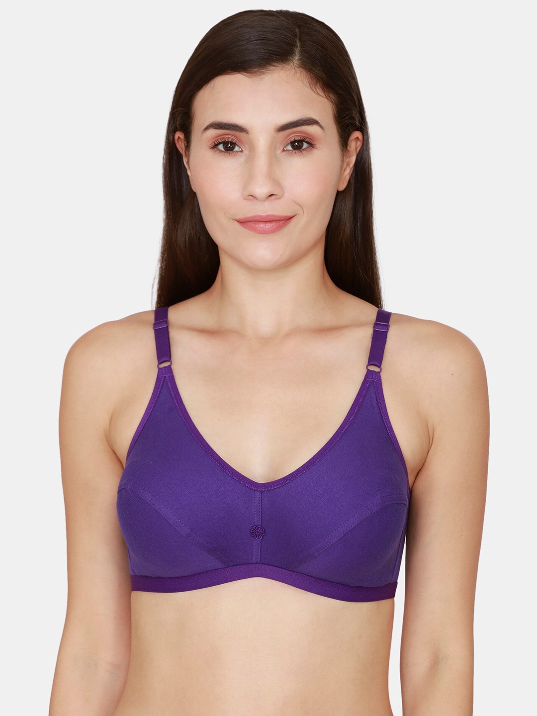 

Coucou by Zivame Purple Non Padded & Non Wired Solid Bra