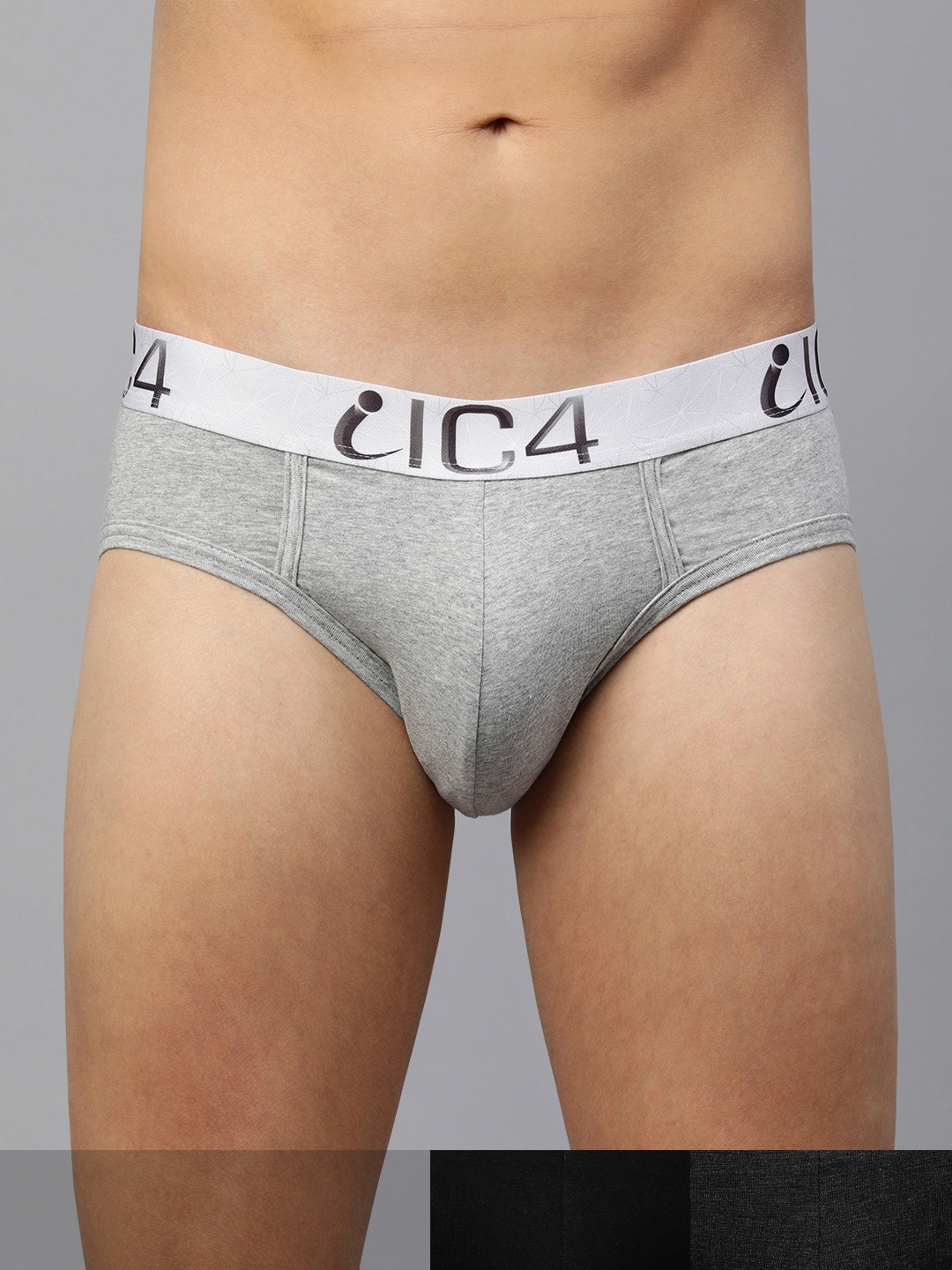 

IC4 Men Pack of 3 Assorted Basic Briefs 0B-C-G-255P3