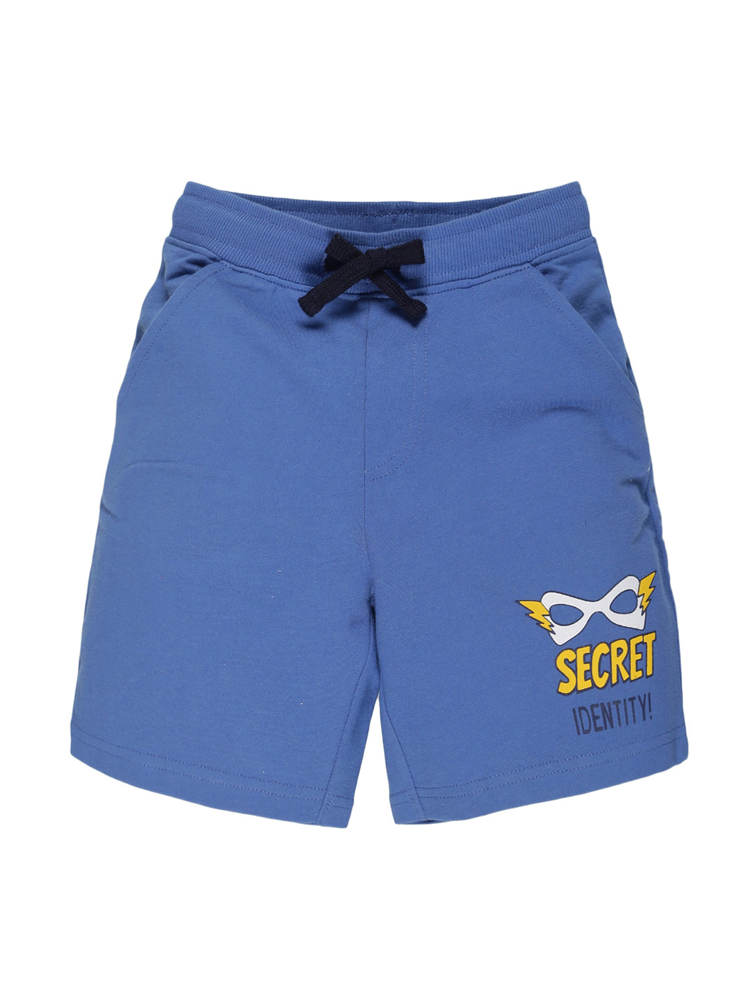 

PLUM TREE Boys Blue Printed Cotton Outdoor Shorts