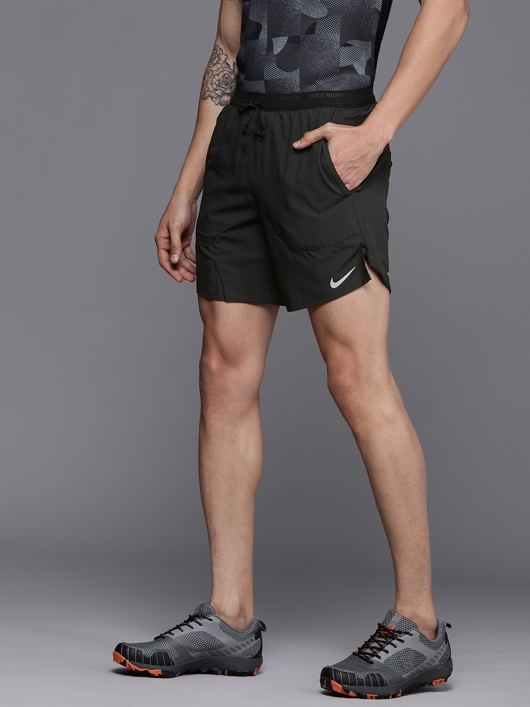 

Nike Dri-FIT Men Stride Running Shorts, Black