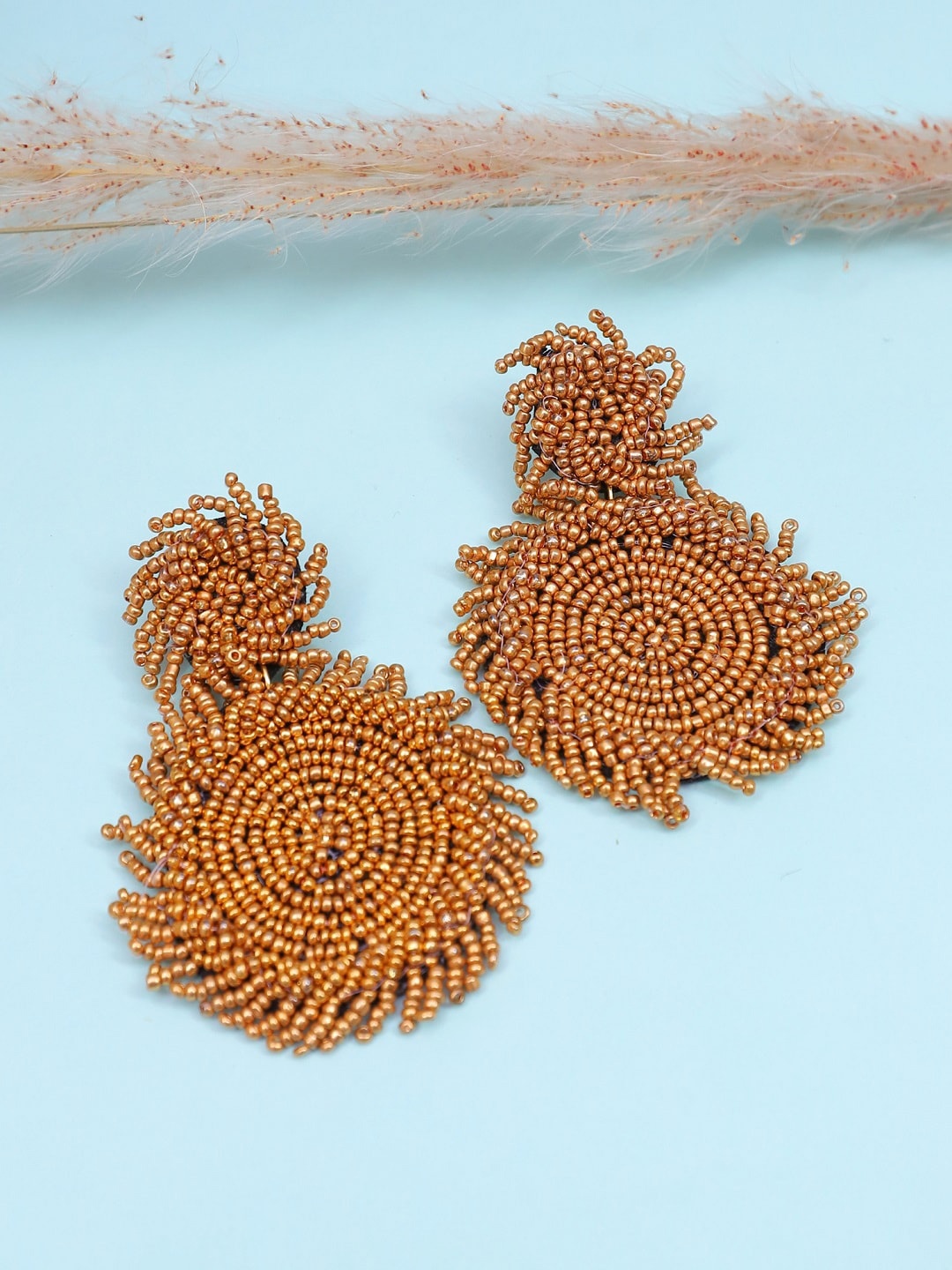 

Crunchy Fashion Women Brown Contemporary Drop Earrings