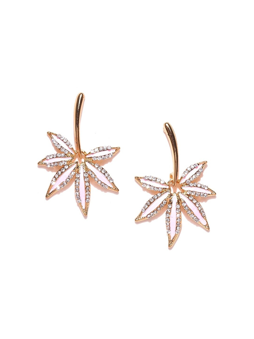 

Crunchy Fashion Gold-Toned Contemporary Drop Earrings